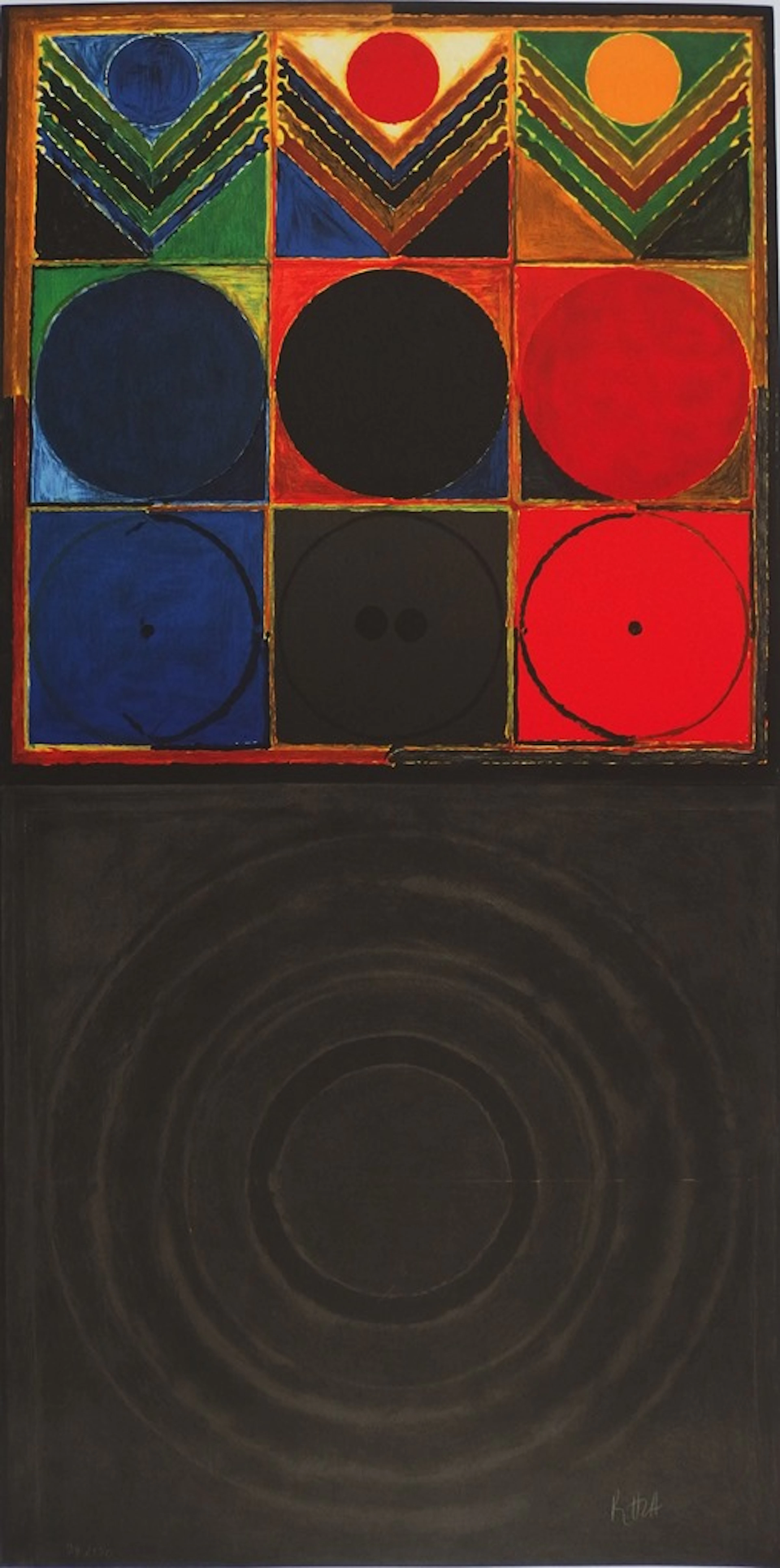 Sayed Haider RAZA - Prakriti Bindu, Lithographie originale signée