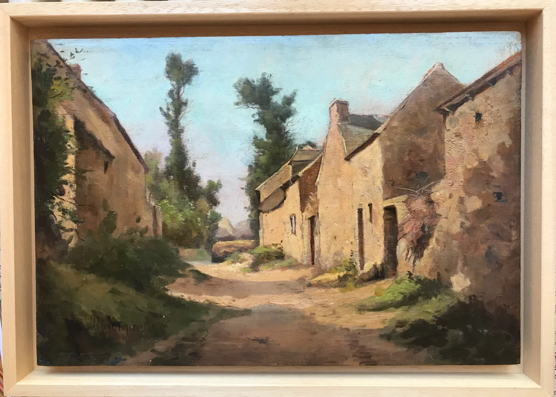 Jules MANIGANT - Les étables à Ville Roussel ,Île de Guernesey ,1904