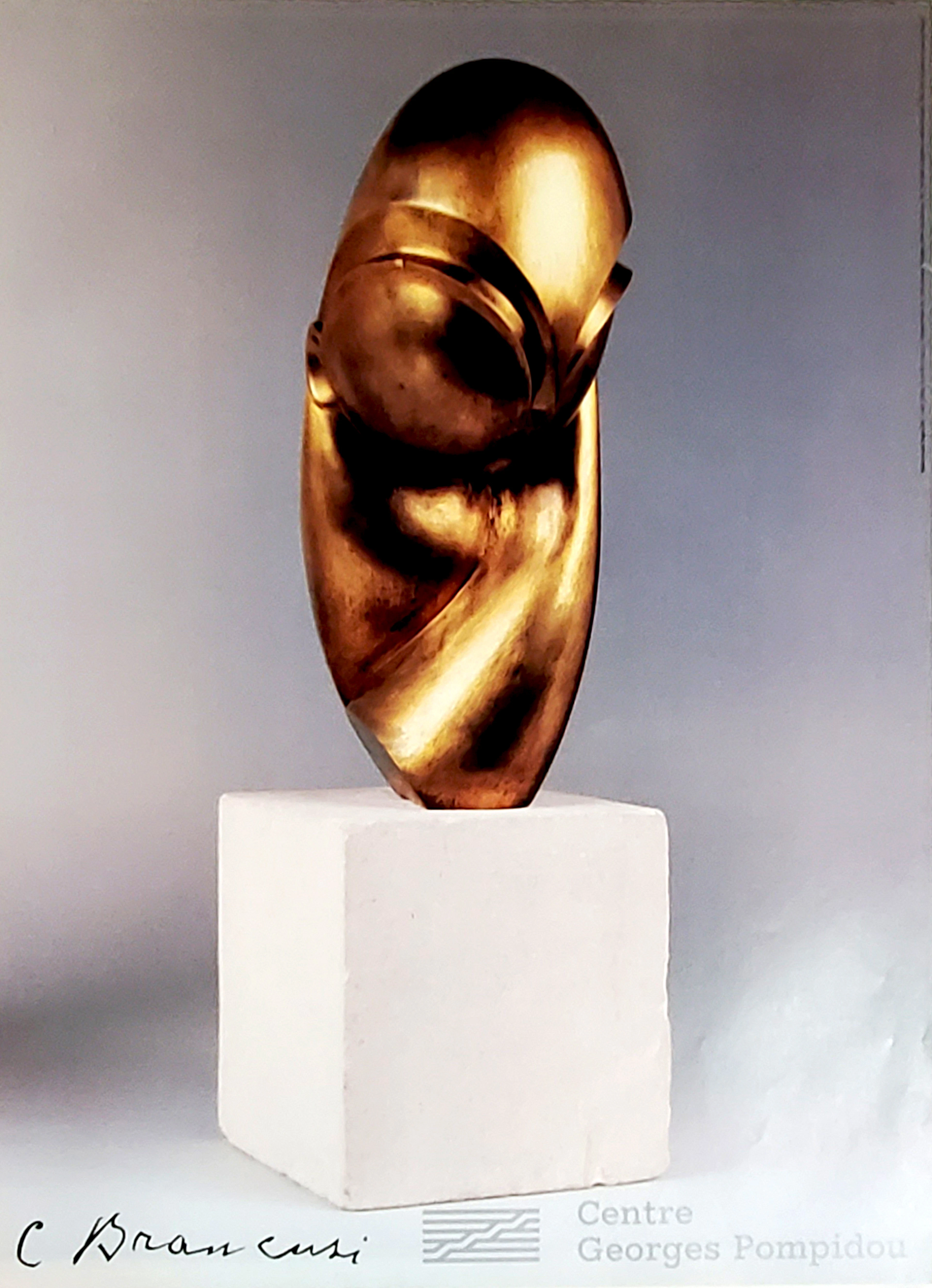 Brancusi, affiche originale Centre Pompidou, 1995