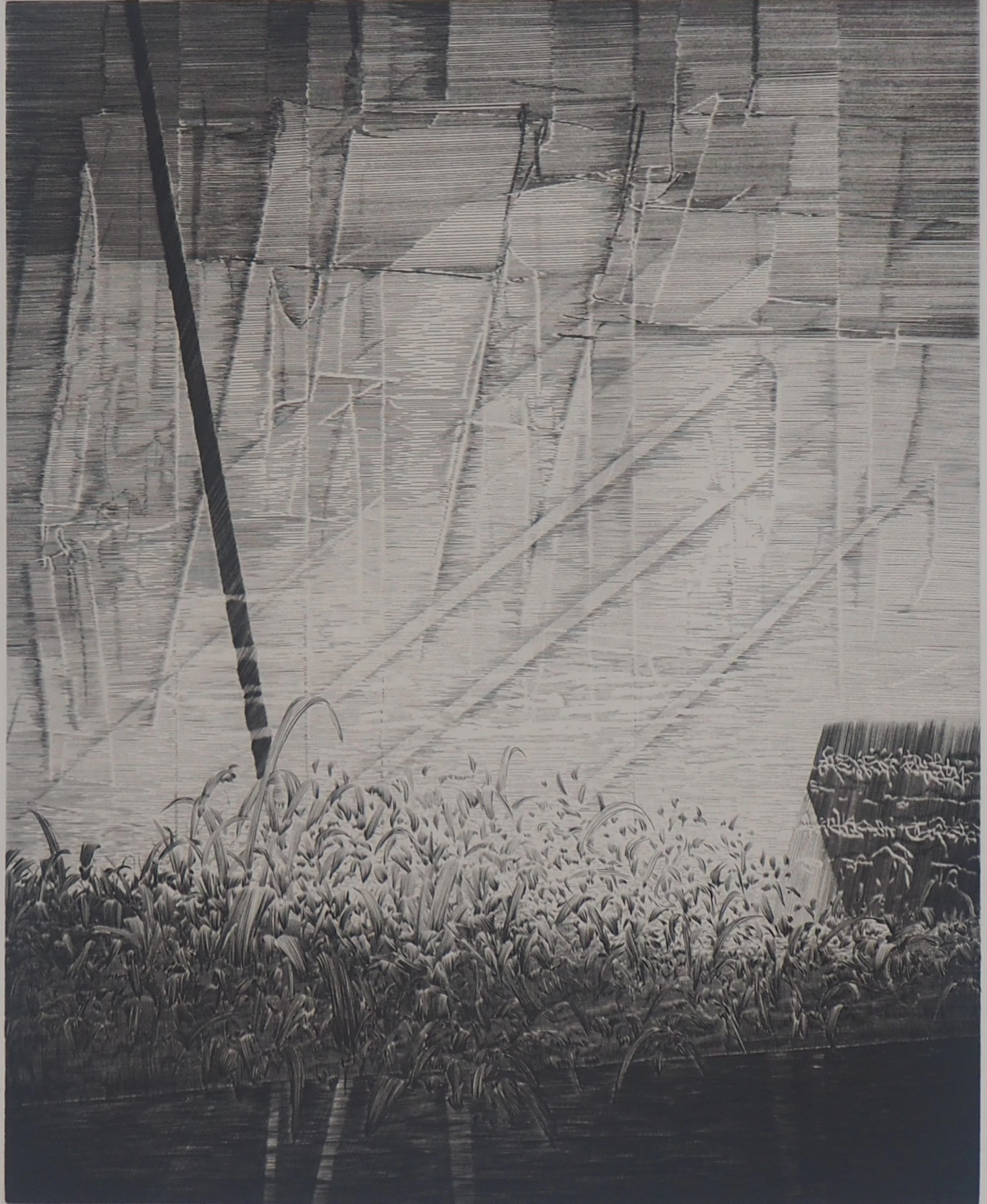 Etienne Tingaud - L'exigence du sel, 1983 - Gravure originale signée