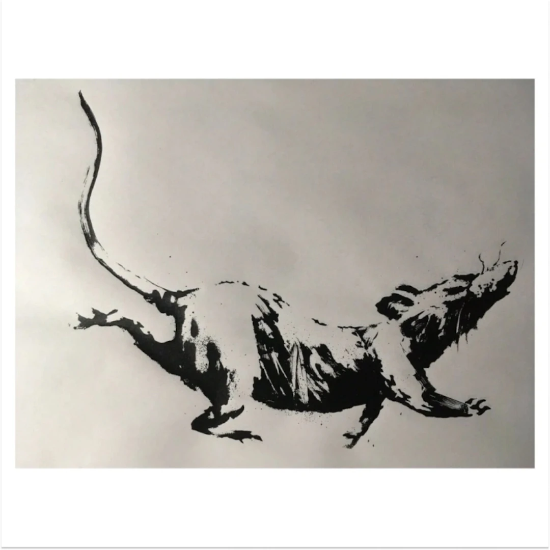 Banksy - CROYDON GDP RAT (RAT RACE), 2019, sérigraphie