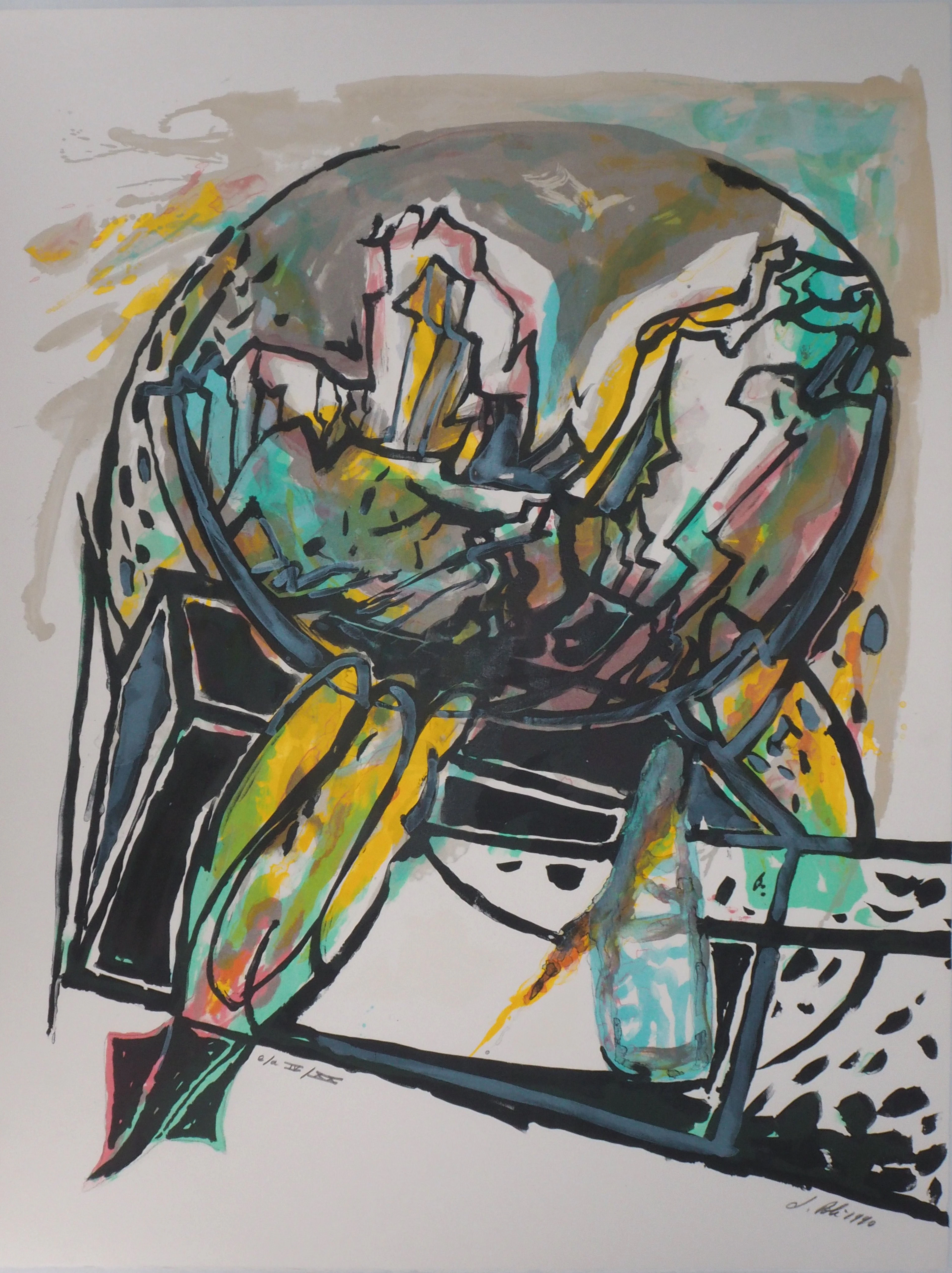 Jacques POLI : Cohérence le monde - Lithographie originale signée