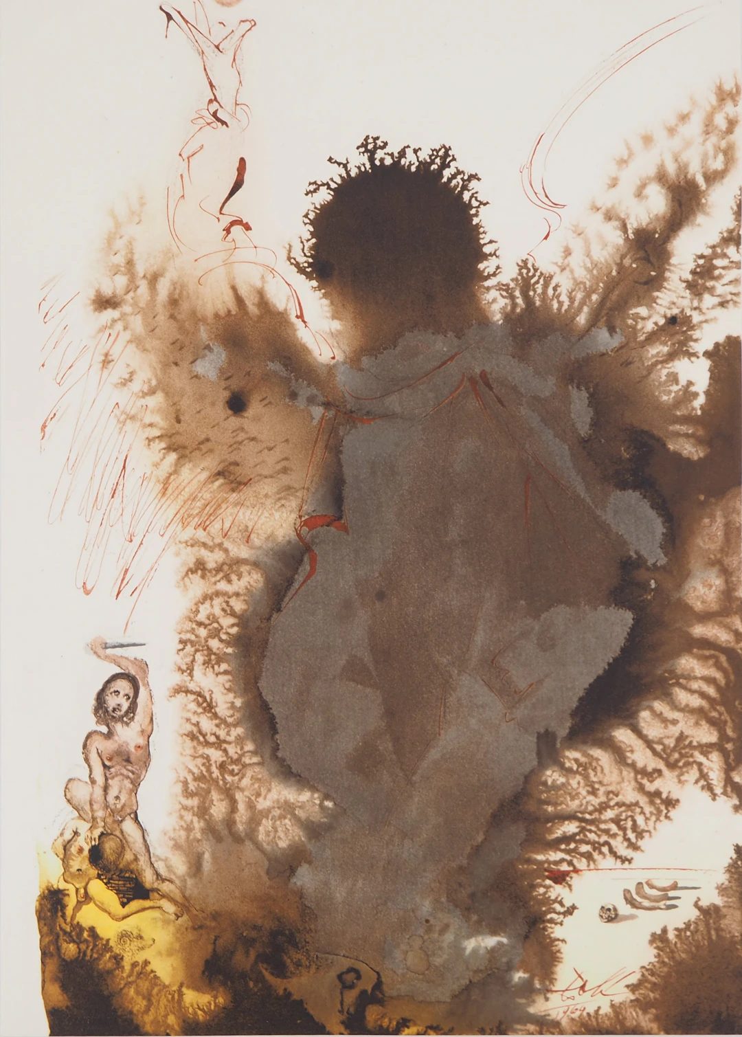 Salvador DALI : Biblia Sacra - Le Sacrifice d’Abraham - Lithographie Signée
