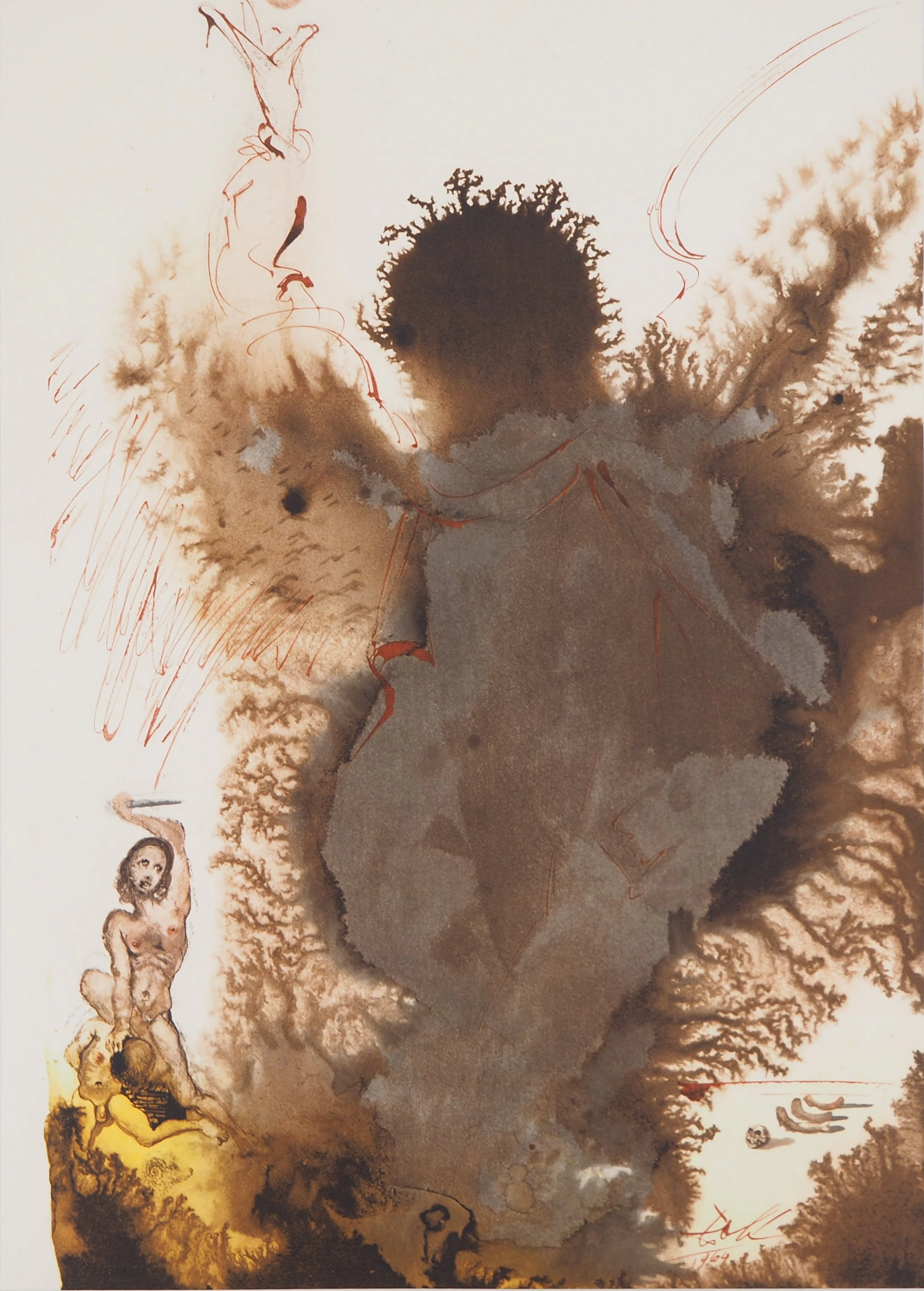 Salvador DALI : Biblia Sacra - Le Sacrifice d’Abraham - Lithographie Signée