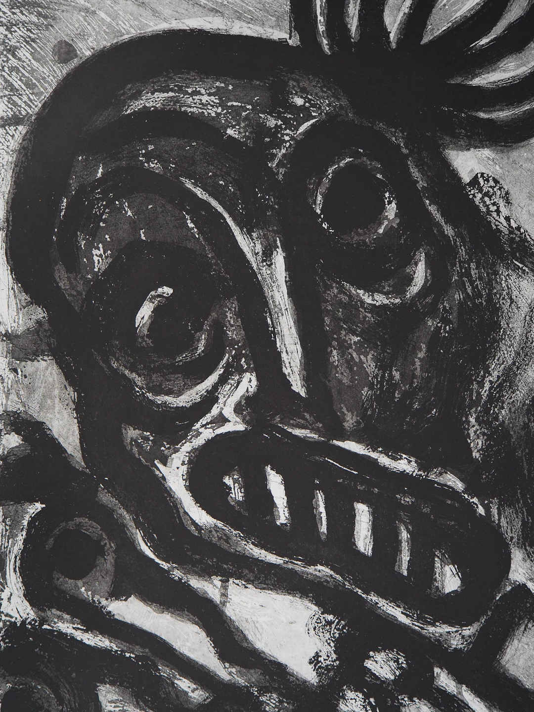 Bengt LINDSTROM : Personnages étonnés, Gravure originale signée