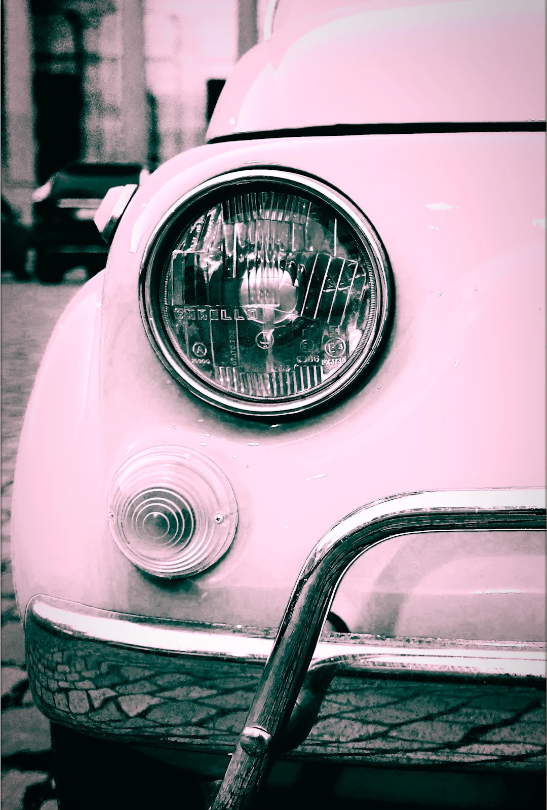 Gaudi .C fiat-500-rose-on-the-street (2016)
