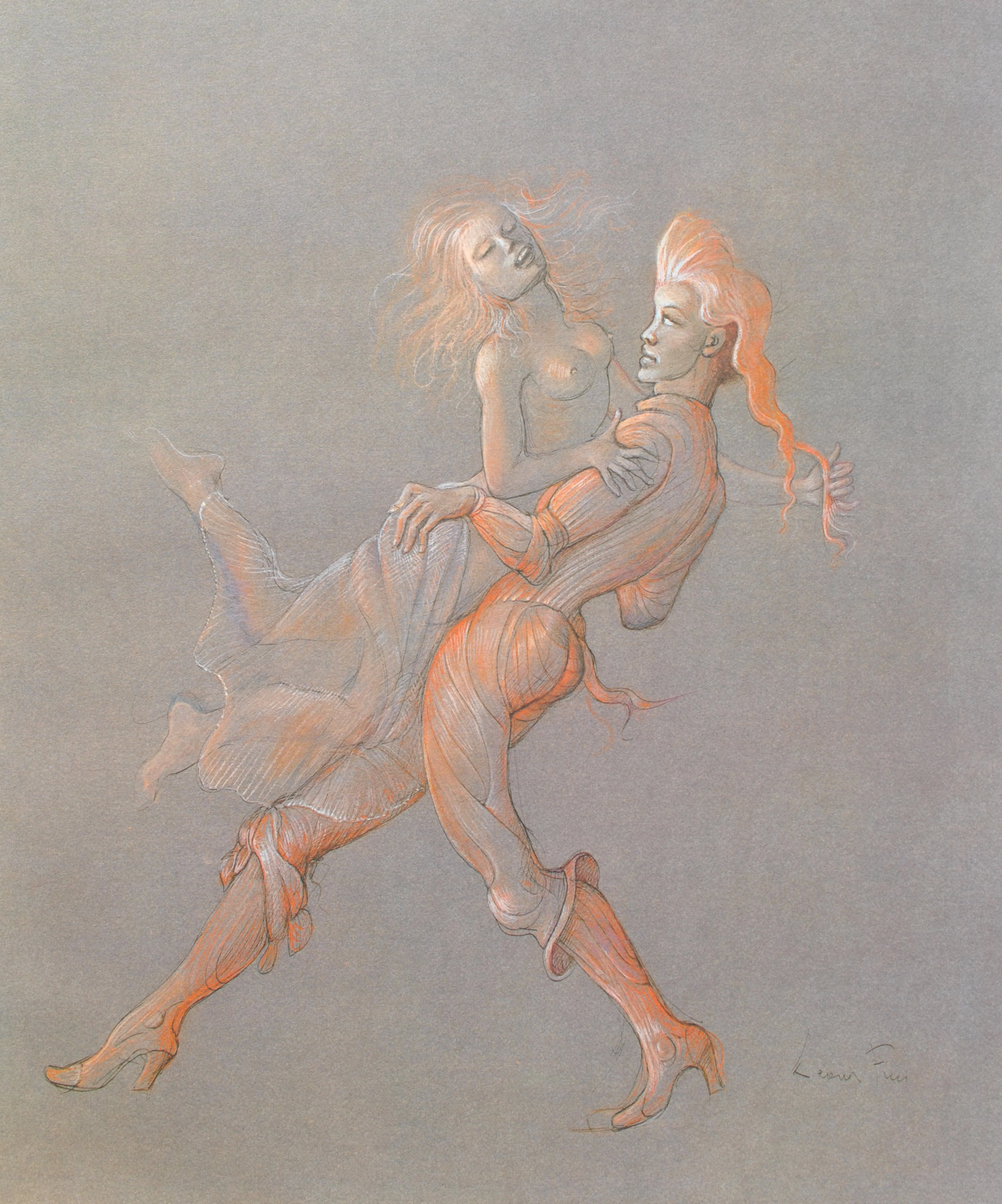 Léonor FINI (d’après) : Etreinte cachée,1980 - Lithographie signée