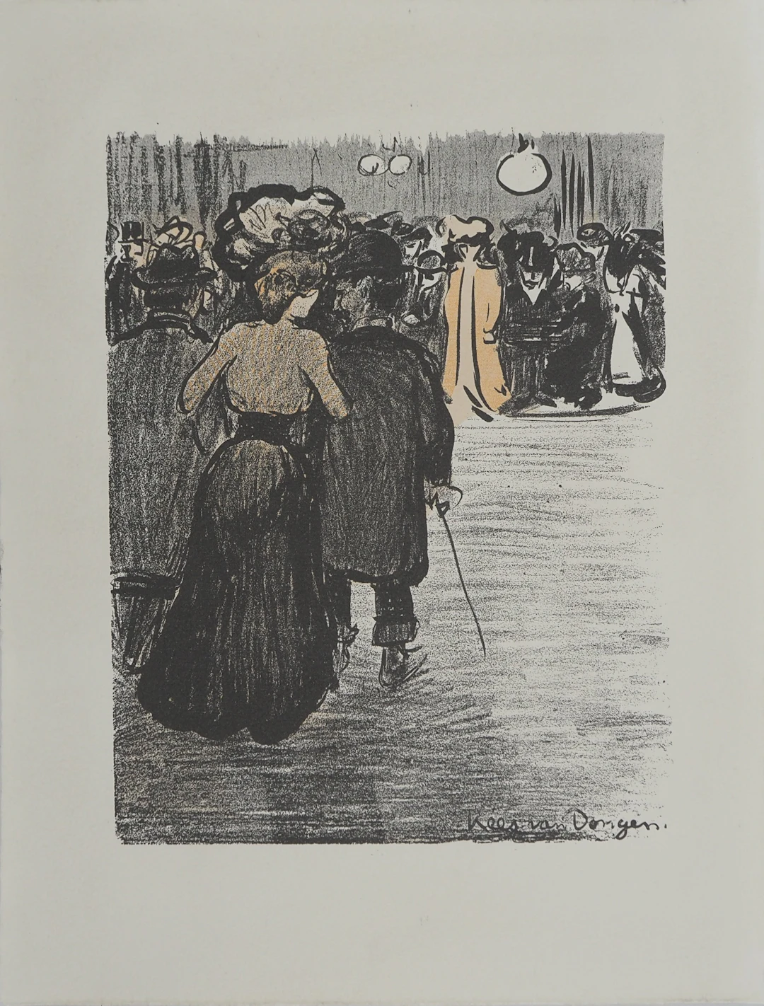 Kees VAN DONGEN (d’après) : Soirée mondaine, Lithographie