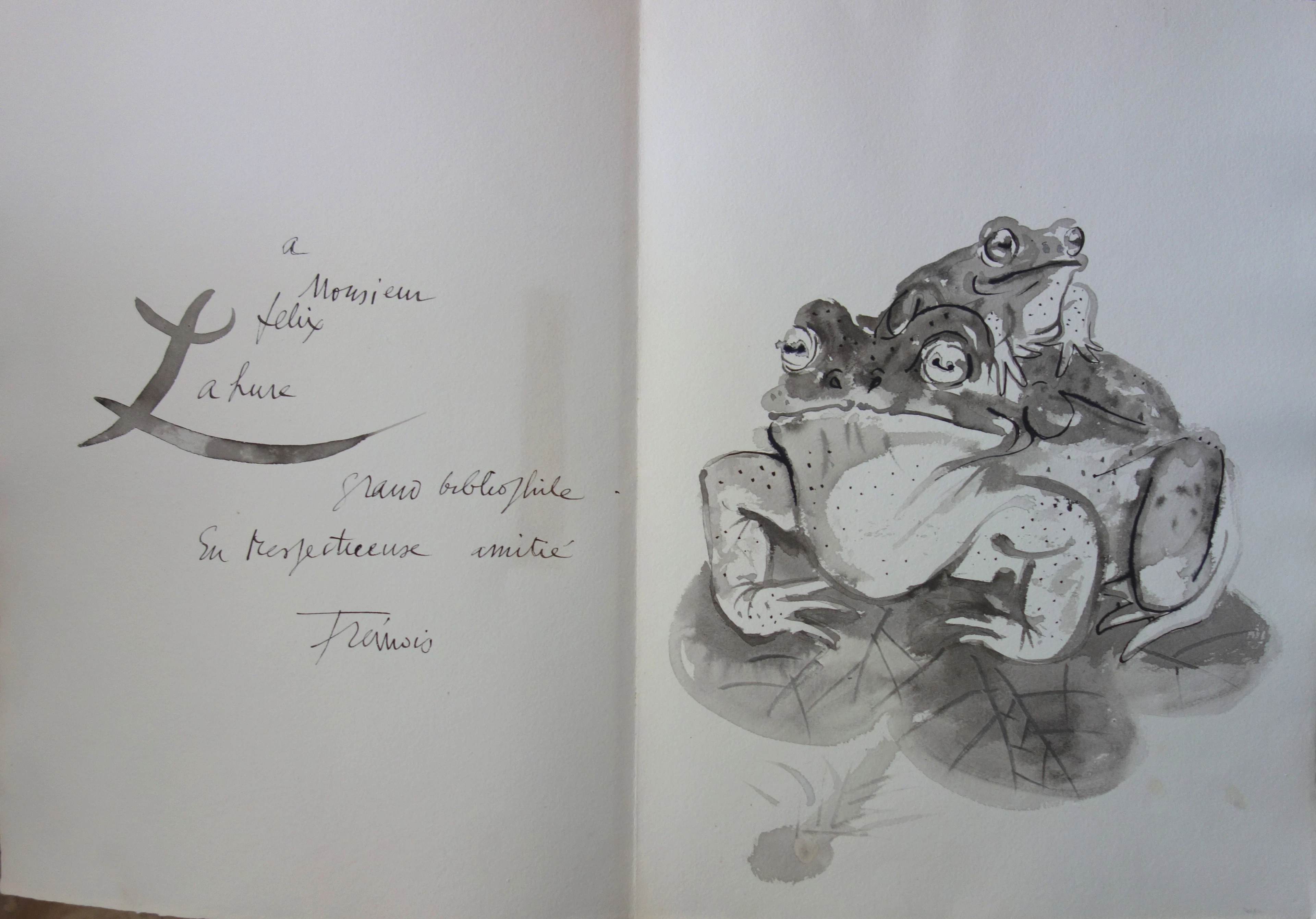 Pierre-Yves TREMOIS - Grenouilles - dessin original