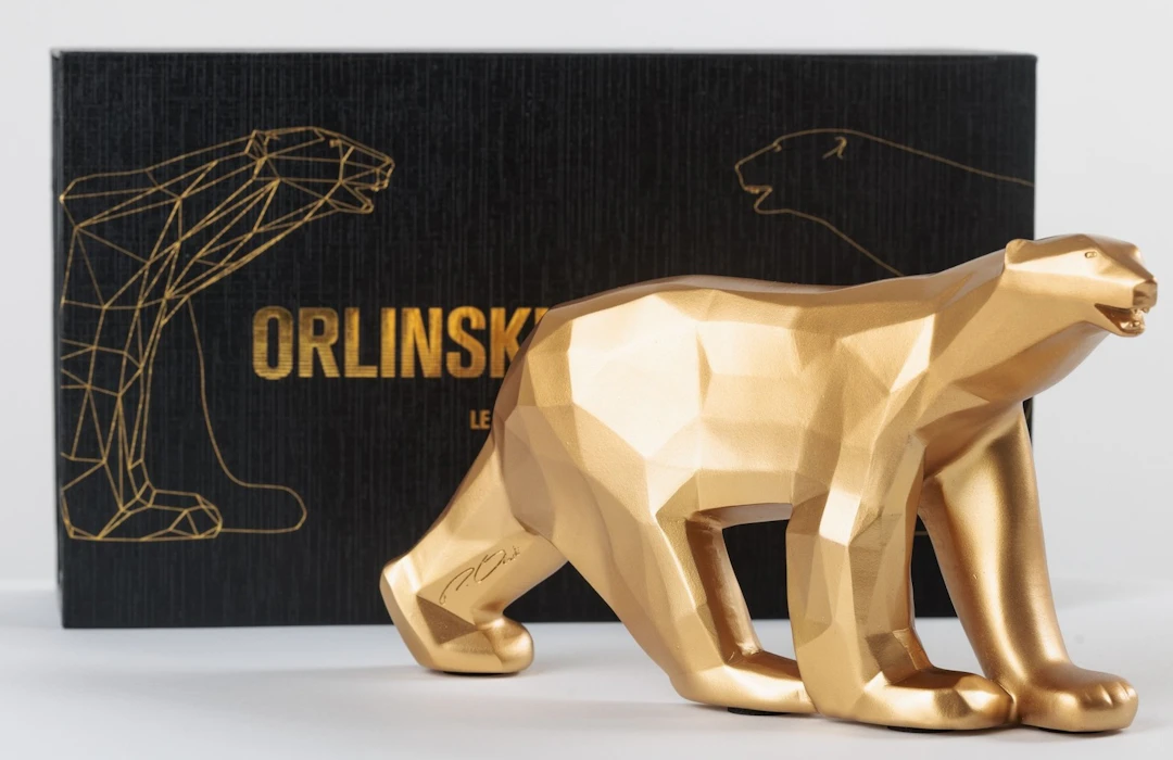 Richard Orlinski - L'ours Pompon - sculpture