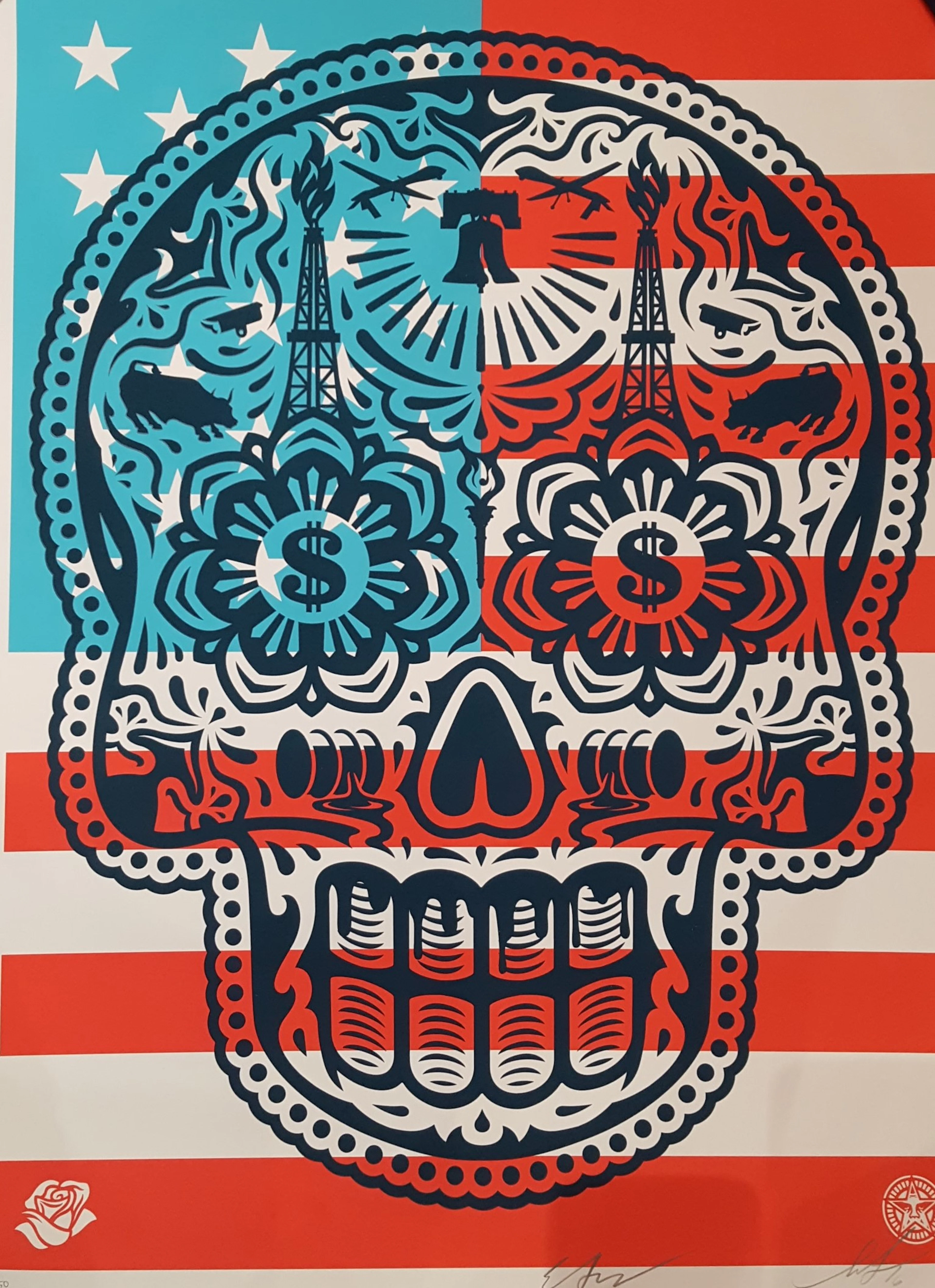 Shepard FAIREY (Obey) - Power Glory ’Merica, 2016 - Sérigraphie sinée
