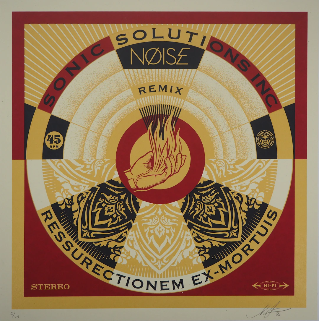 Shepard FAIREY (OBEY) : Noise Remix - Sérigraphie originale signée