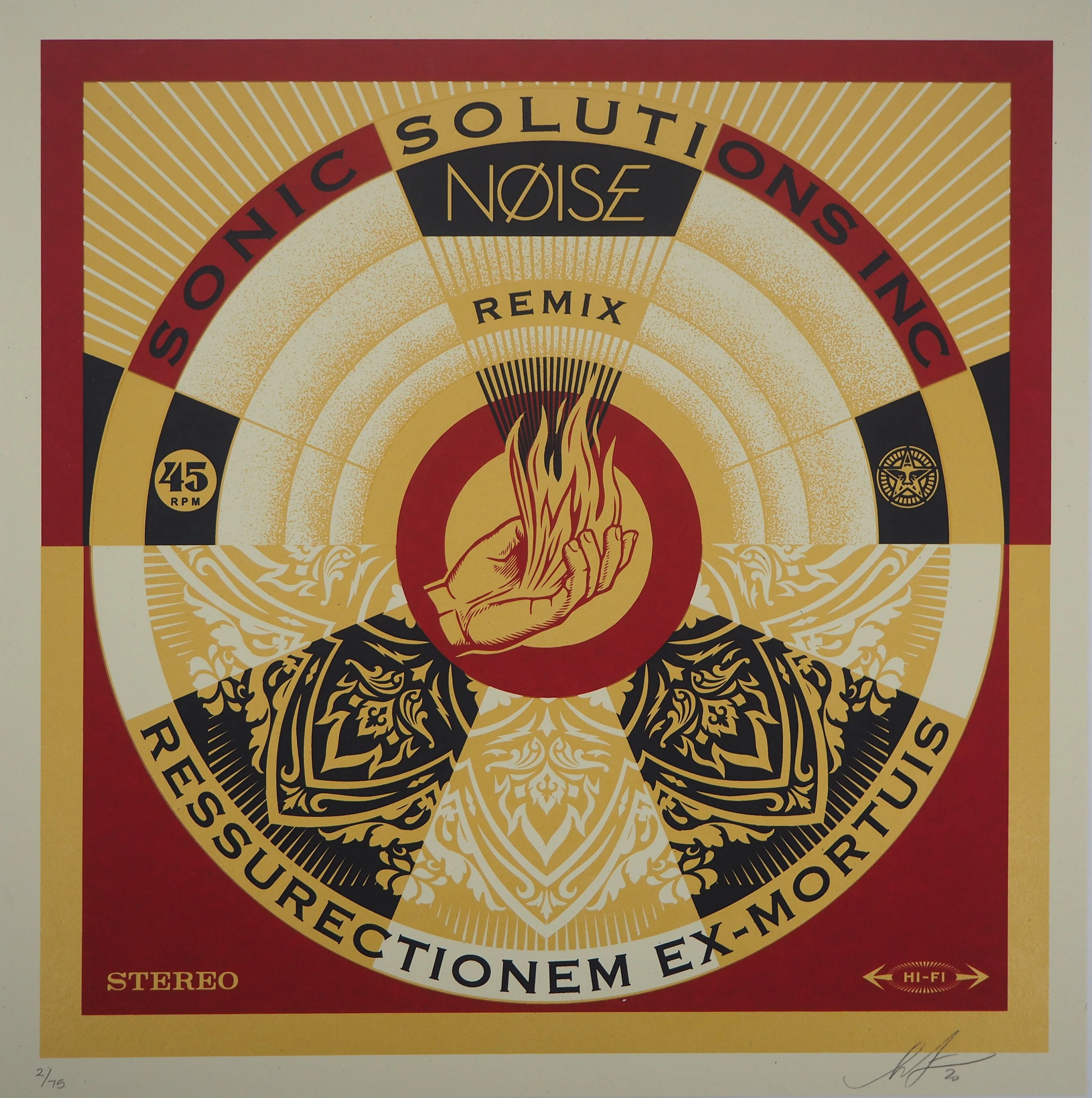 Shepard FAIREY (OBEY) : Noise Remix - Sérigraphie originale signée