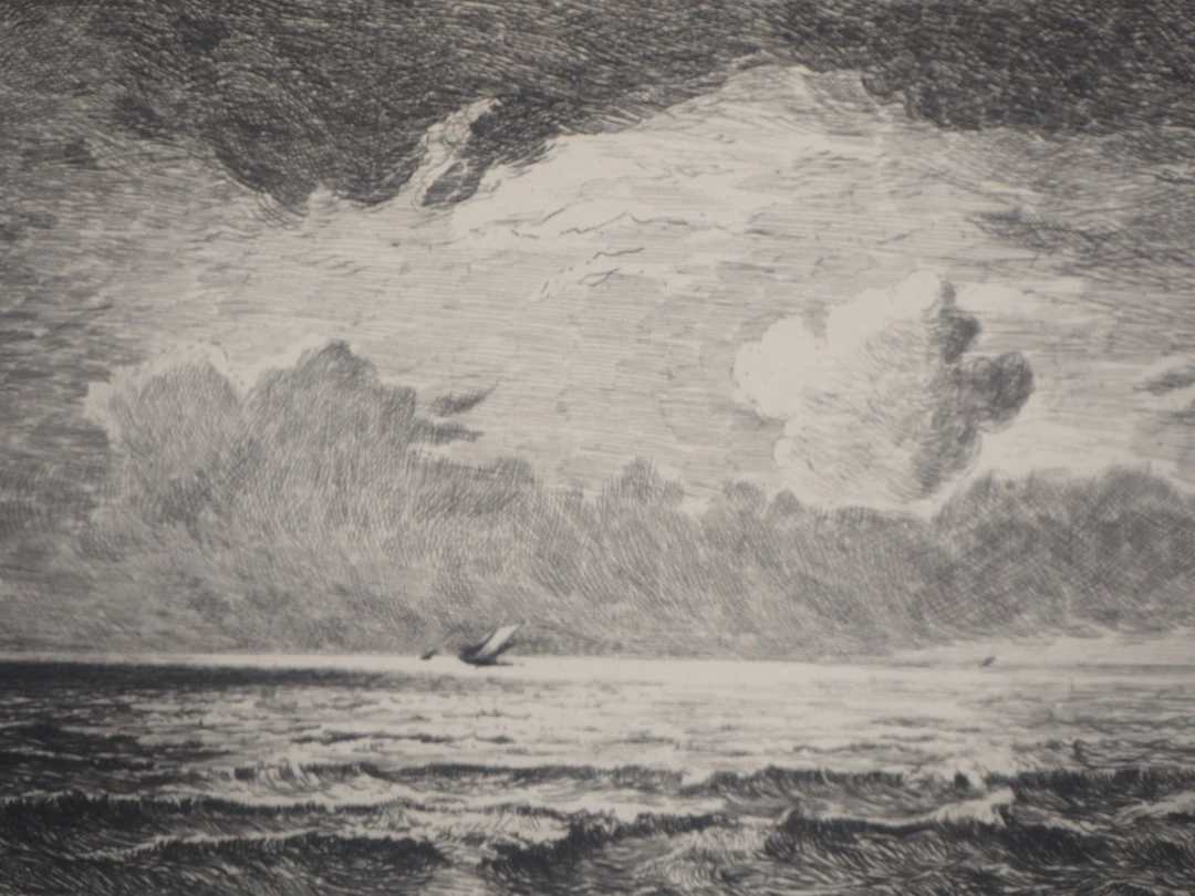 Jules DUPRE (d’après) - Grande Marine,1873 - Gravure