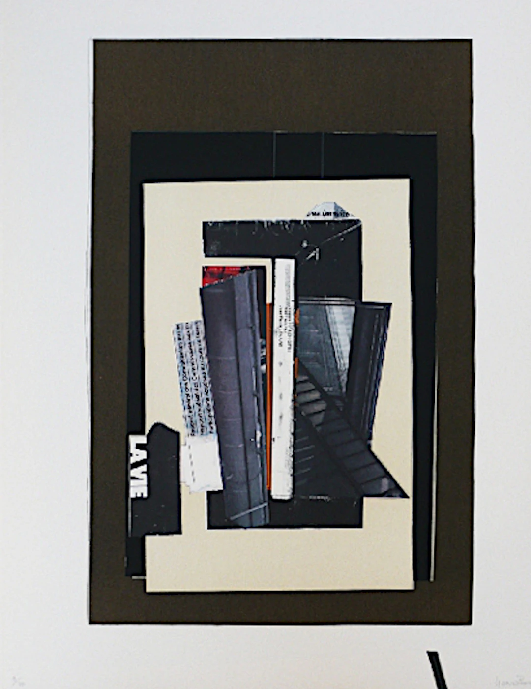 Fernando GARCIA PONCE - Composition 9, 1978 - Lithographie signée au crayon