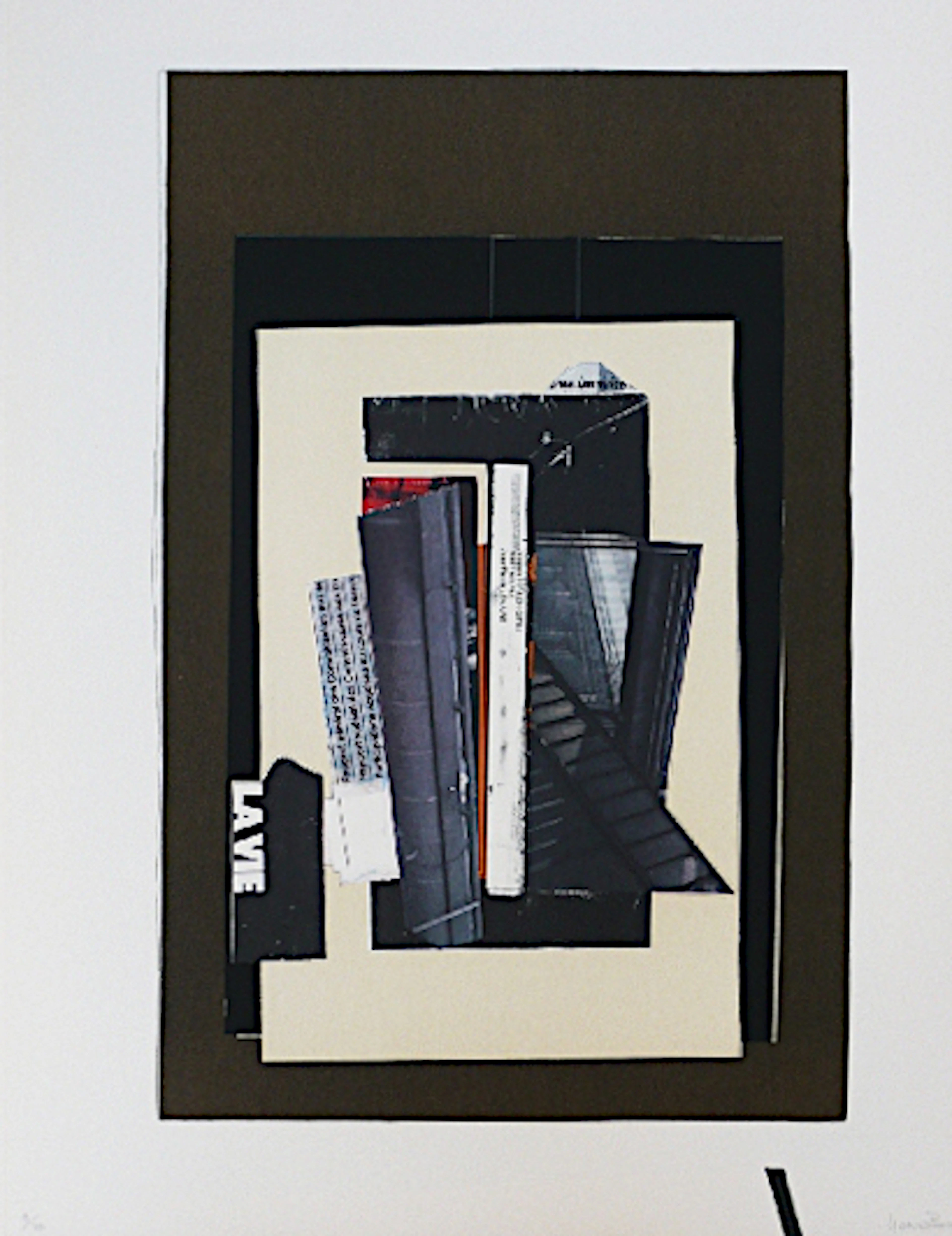Fernando GARCIA PONCE - Composition 9, 1978 - Lithographie signée au crayon