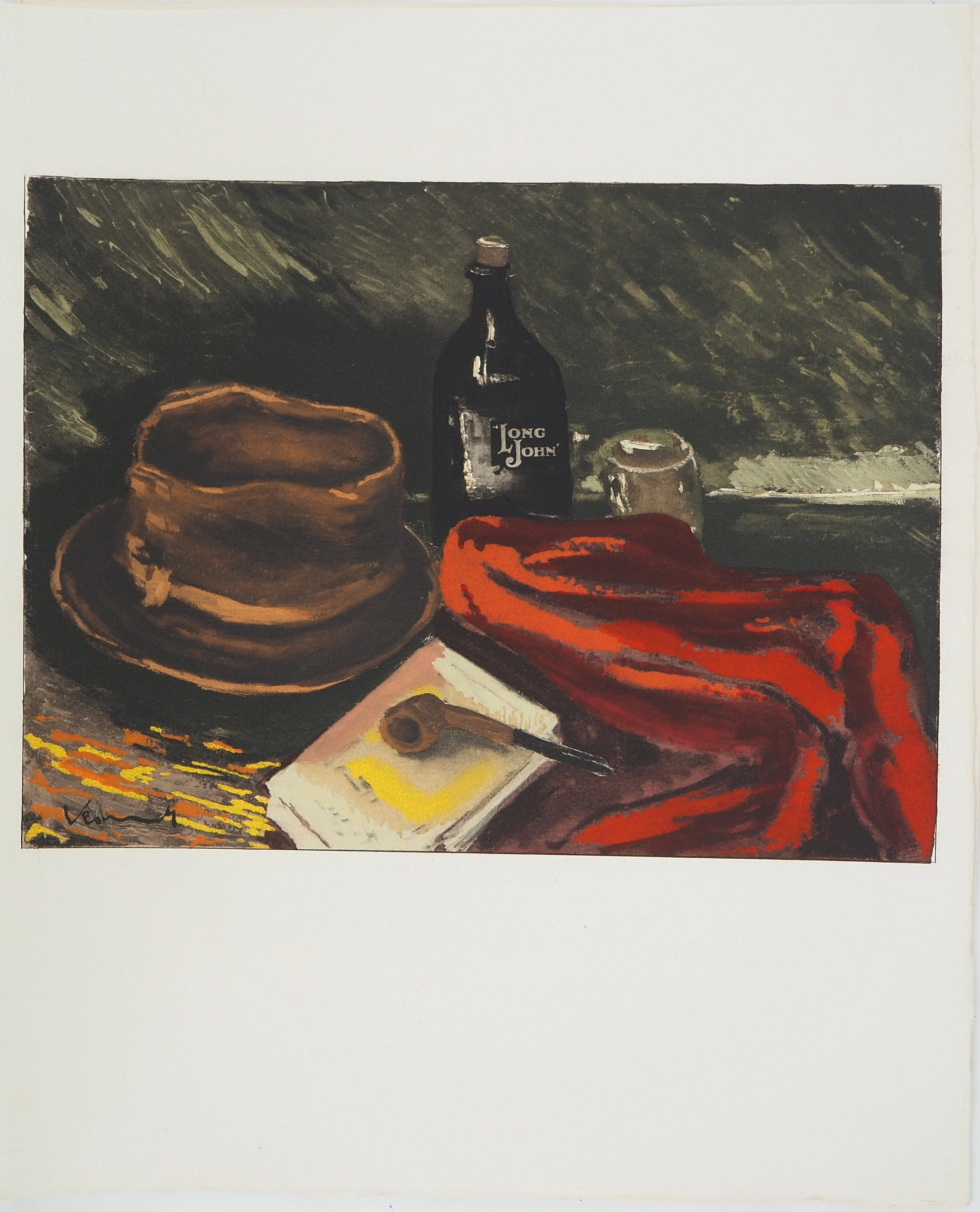 Maurice DE VLAMINCK : Rive gauche, Coin d’atelier, Gravure originale, signée