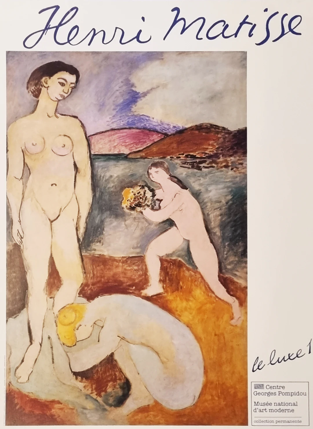 Henri Matisse, Le Luxe - affiche originale, 1985