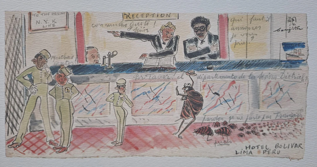 Léonard Foujita (d’après) - Les Cucarachas - Impression d’art, signée