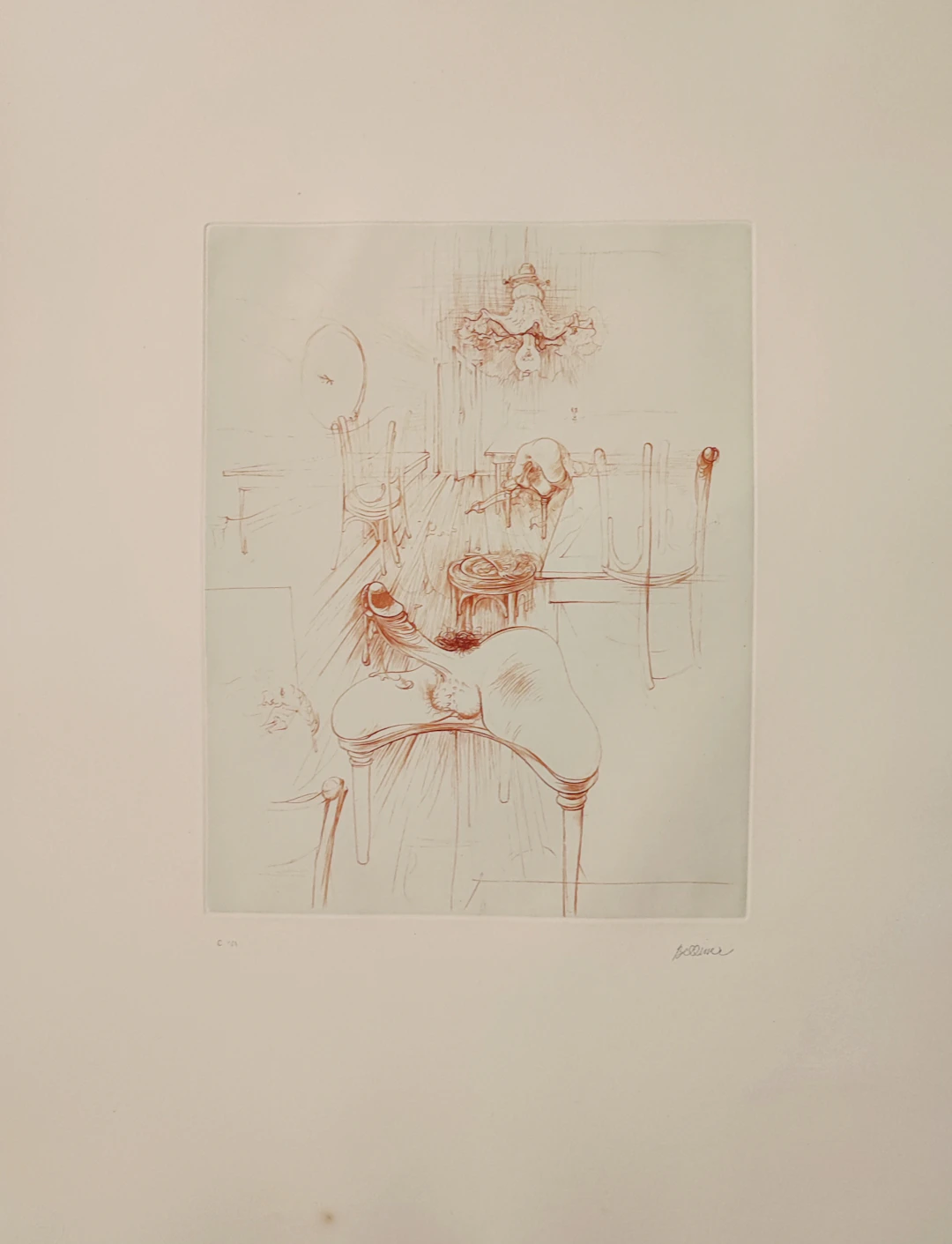 Hans BELLMER - Sans titre, 1972 - Gravure