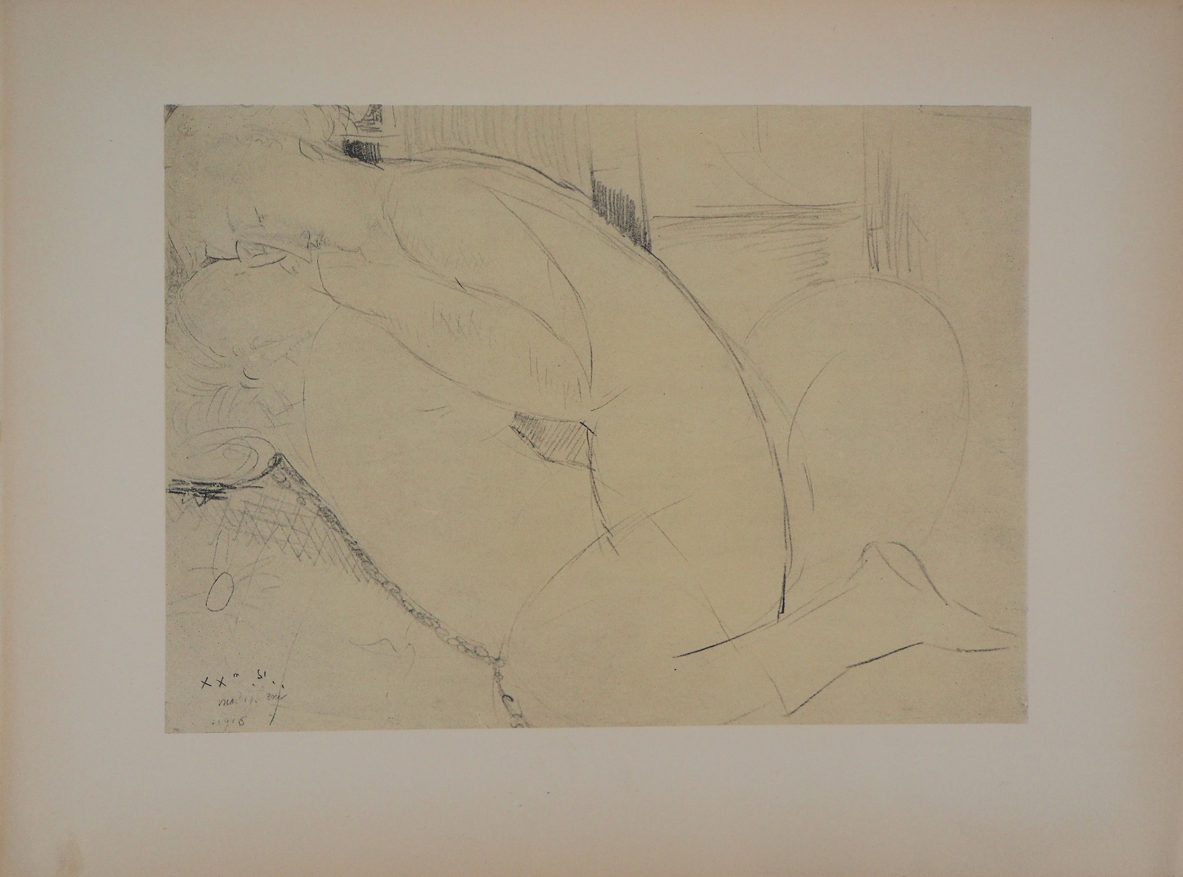 Amedeo MODIGLIANI (d’après) : Le couple - Lithographie signée