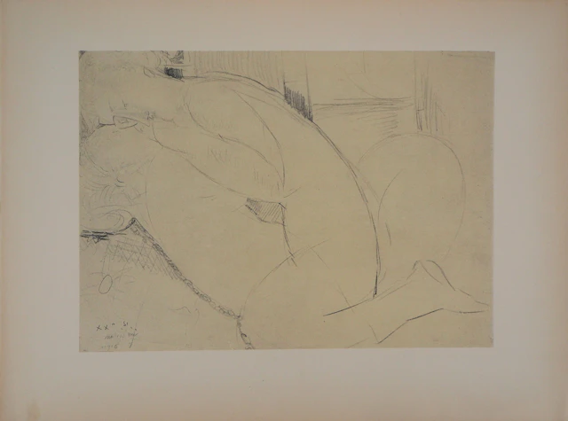 Amedeo MODIGLIANI (d’après) : Le couple - Lithographie signée