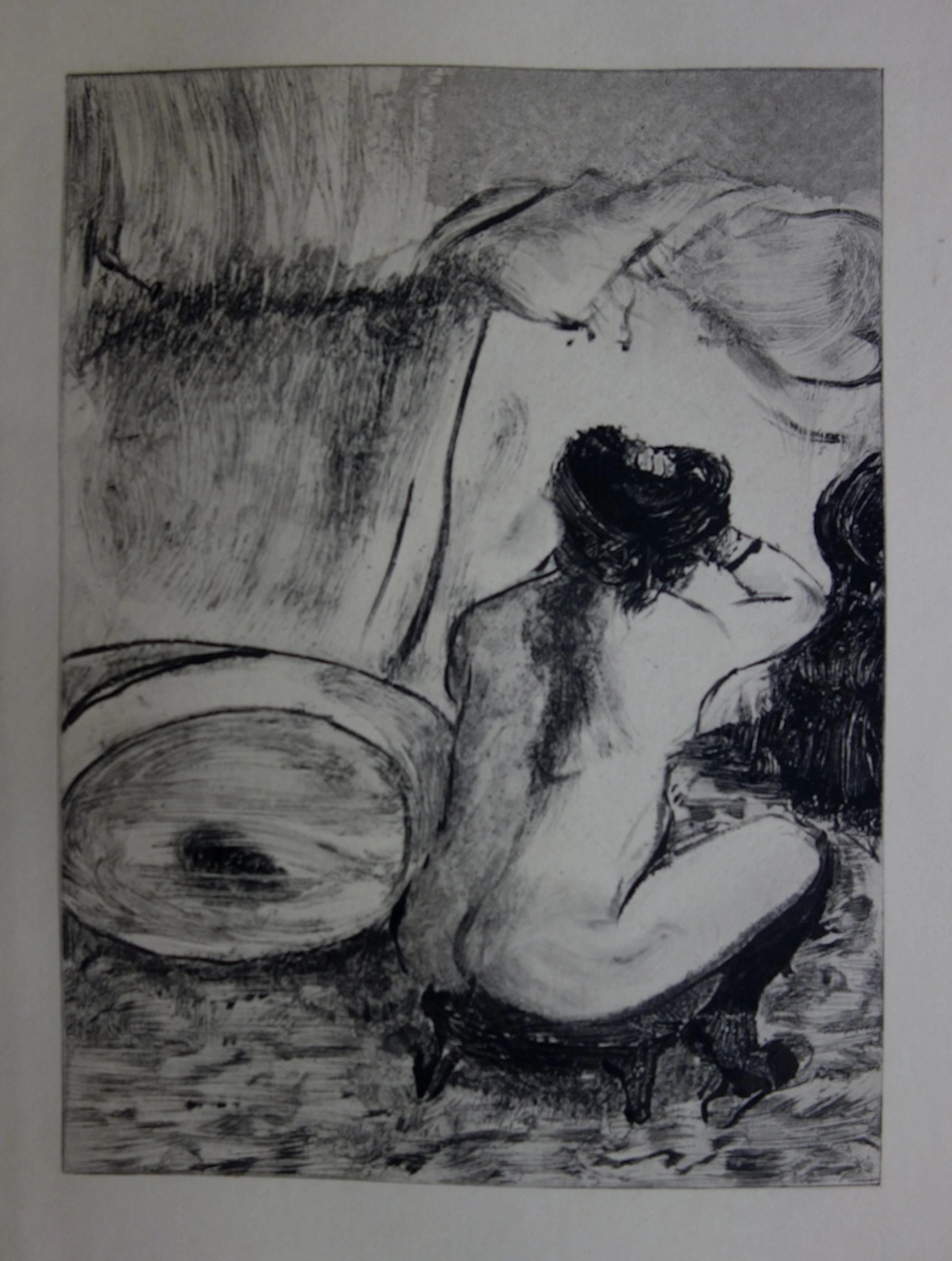 Edgar DEGAS : Coiffure du matin - Original Engraving, 1935