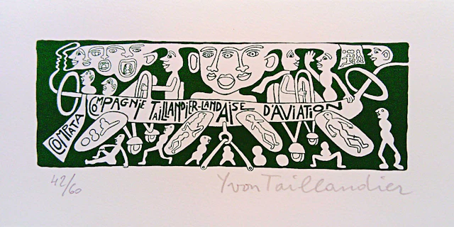 Yvon TAILLANDIER - Compagnie Taillandaise d’aviation, 2018, Sérigraphie signée