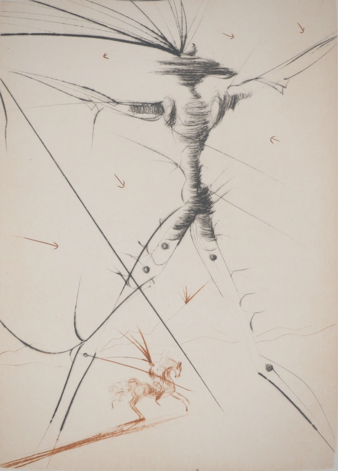 Salvador DALI : Le petit chevalier - Gravure originale signée