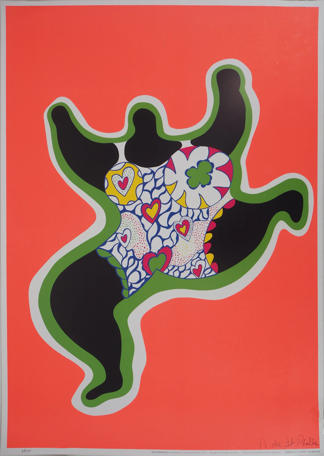 Niki de SAINT PHALLE : Nana qui danse - Tirage offset signé
