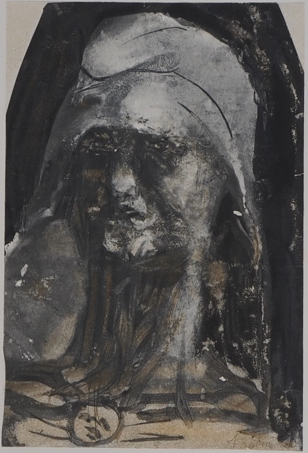 Auguste RODIN : La doyenne, Gravure