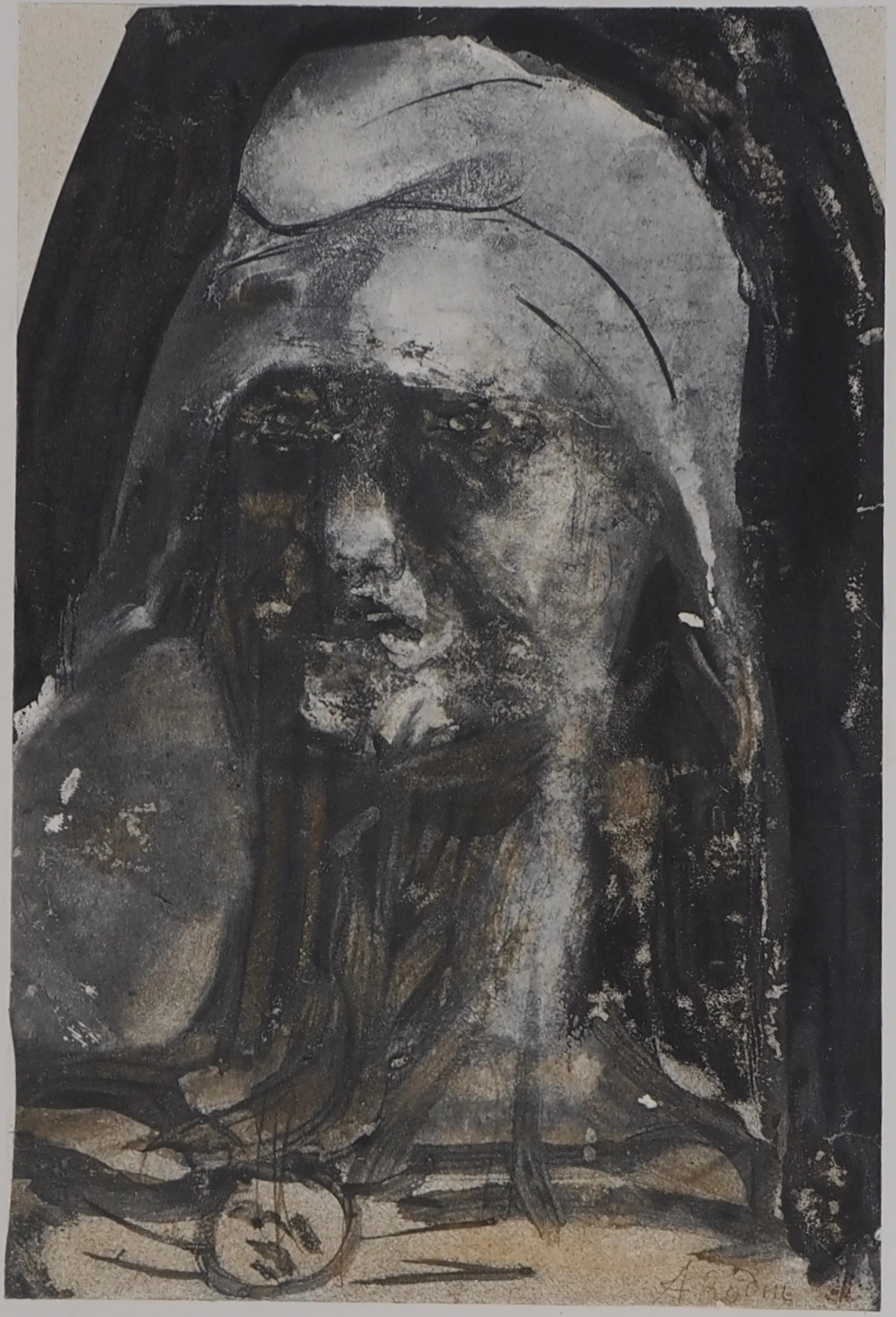 Auguste RODIN : La doyenne, Gravure