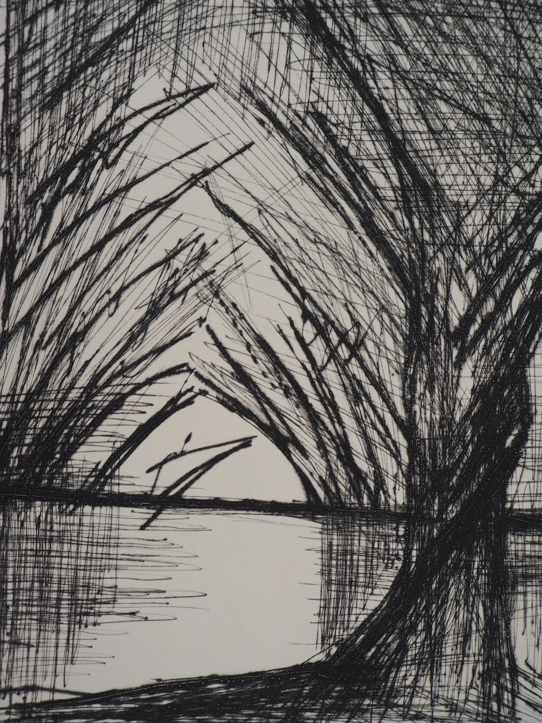 Bernard BUFFET - Allée d’arbres, 1959 - Gravure originale