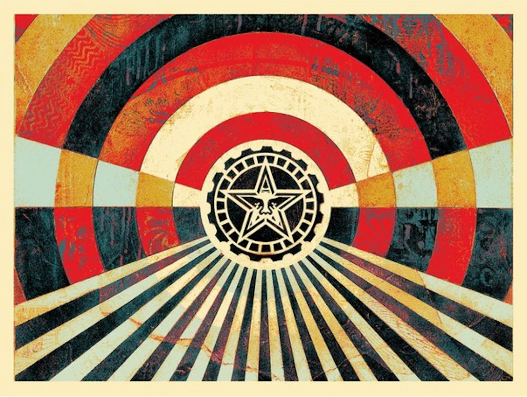 Shepard FAIREY (Obey) - Tunnel Vision Version 2 (Alternate Gold)