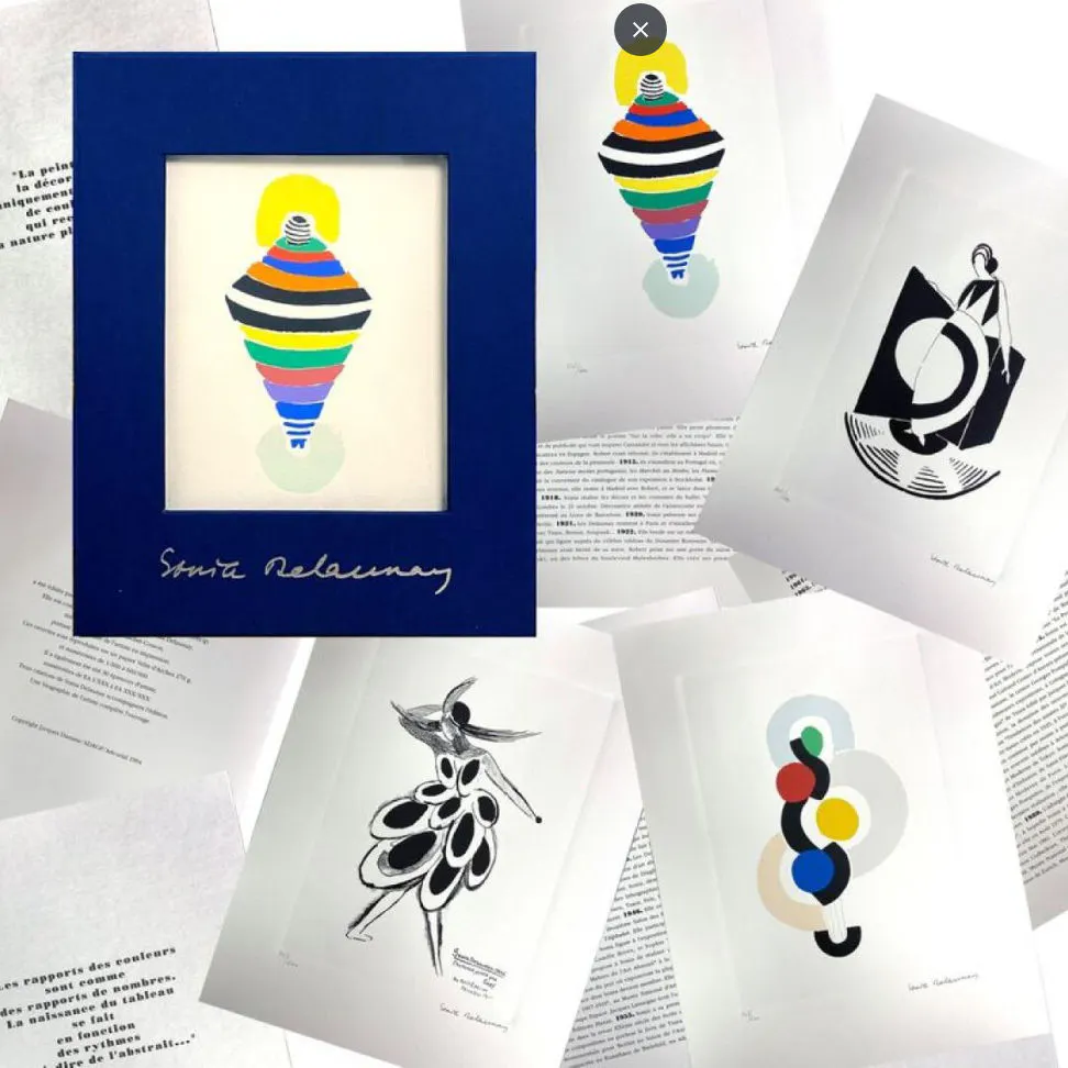 Sonia DELAUNAY (d’après) - Coffret de 4 lithographies II - Edition