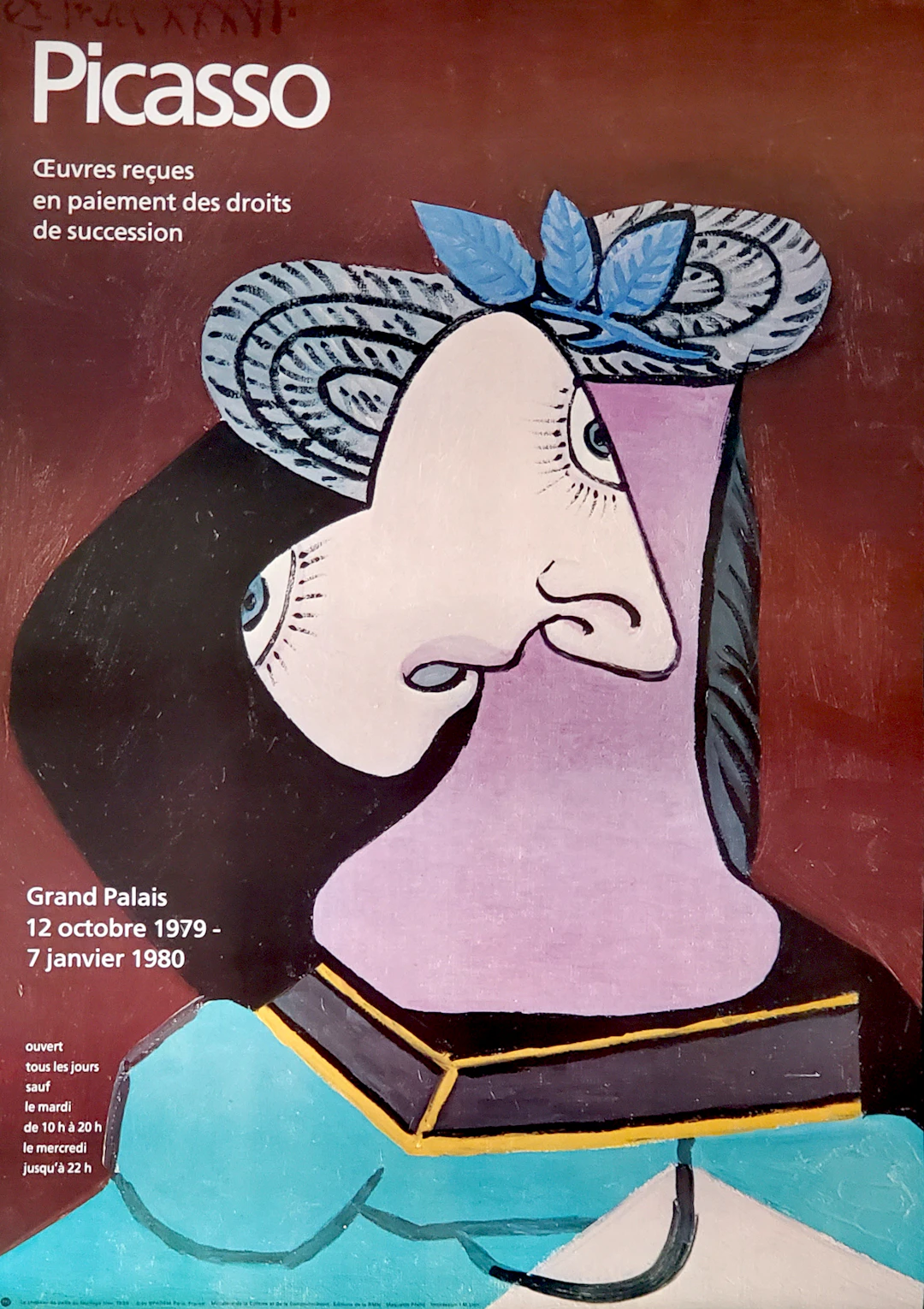 Pablo Picasso, affiche Grand Palais, 1979