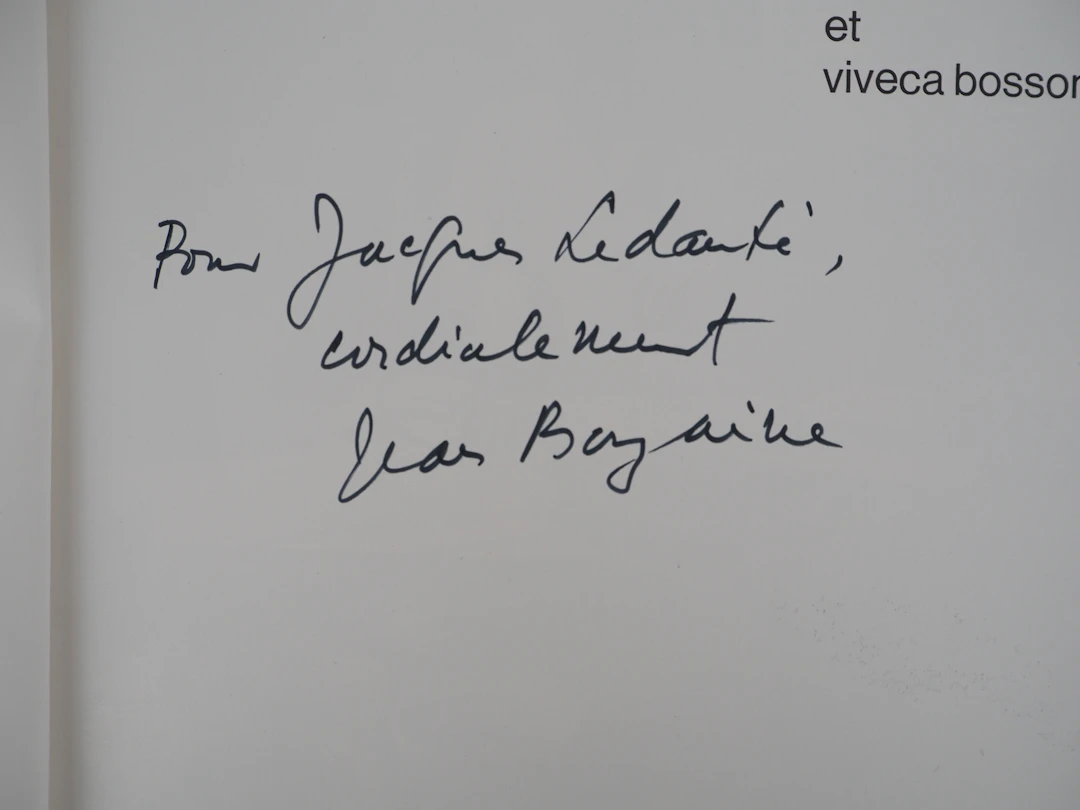 Jean BAZAINE - Dédicace autographe, Signée et deux lithographies