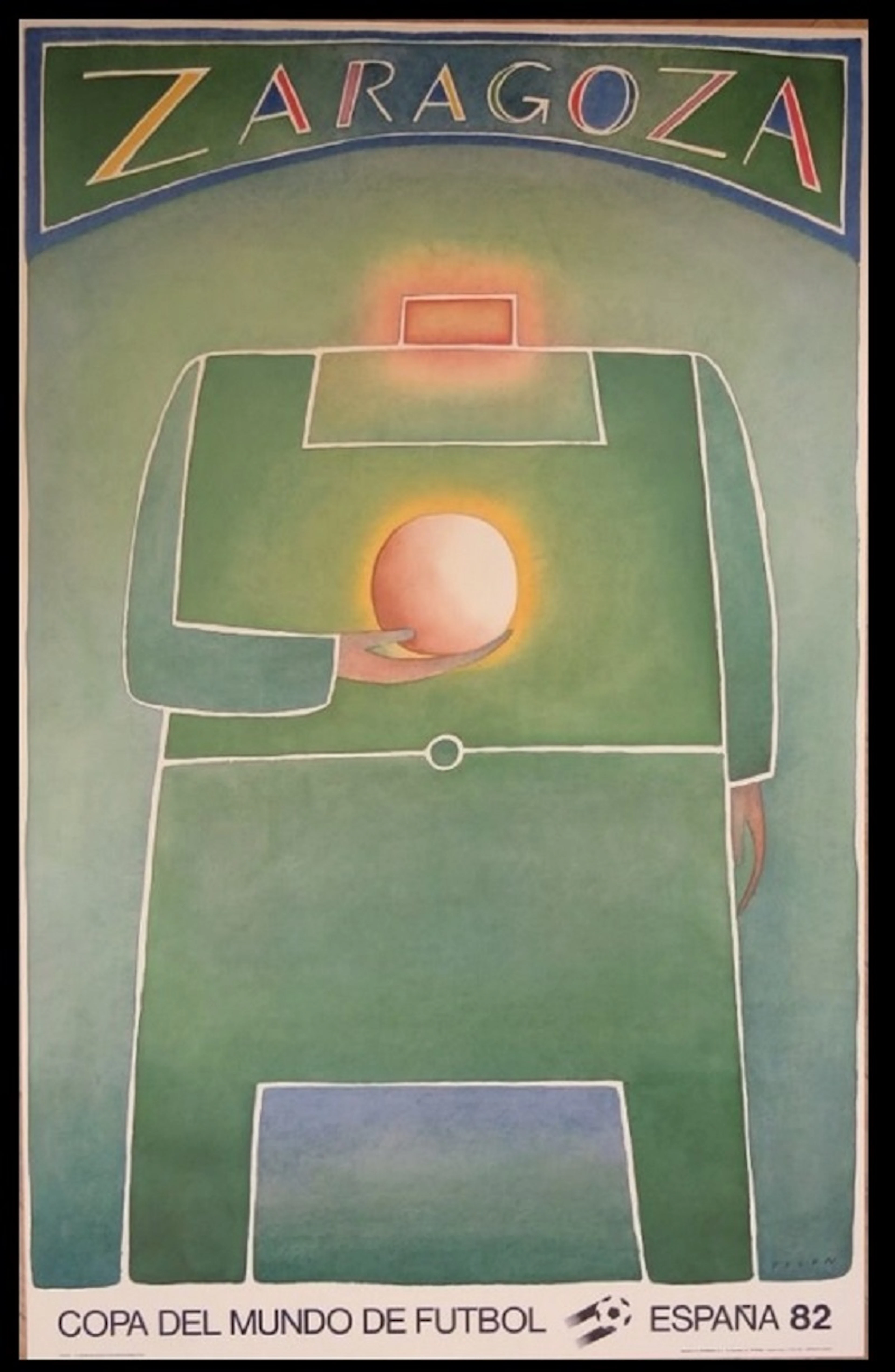 Jean Michel FOLON - Affiche originale en lithographie- Coupe du Monde