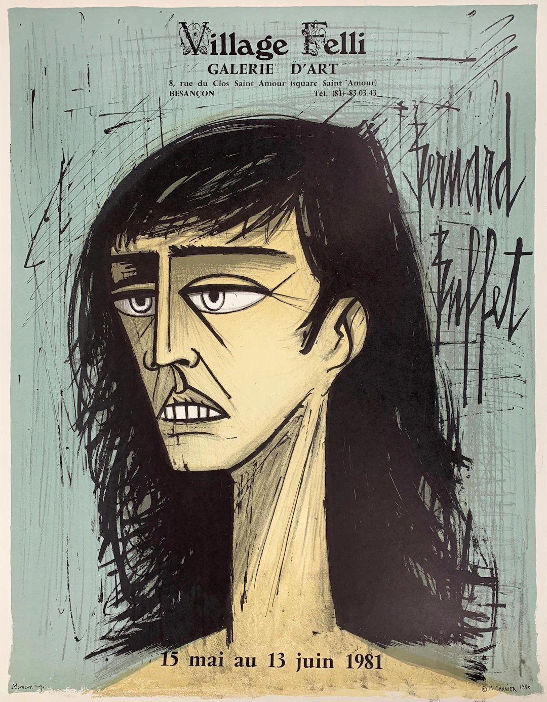 Bernard BUFFET - Annabel - Affiche lithographique signée