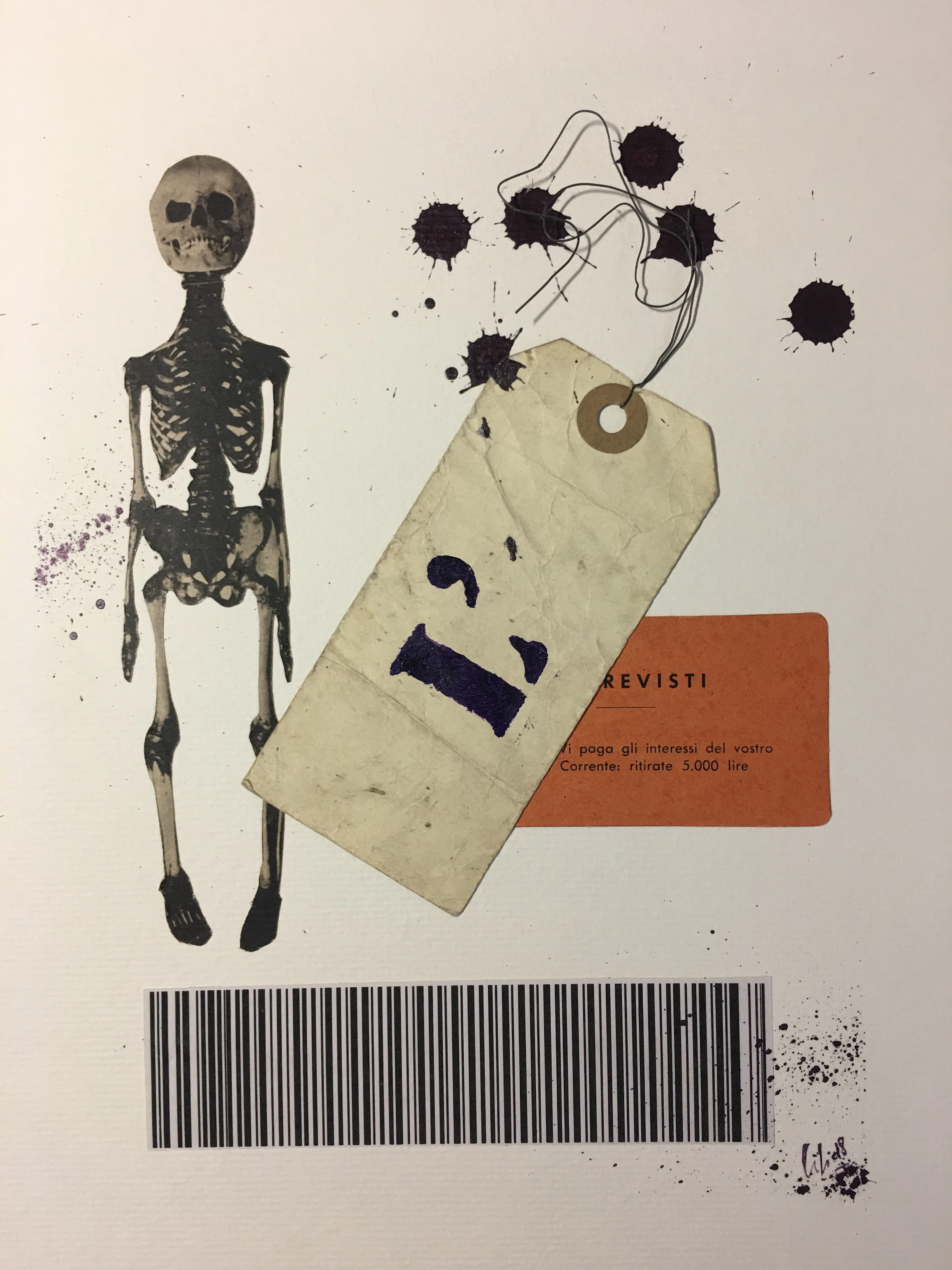 Christophe STOUVENEL - No Sense Selection , 2018 - Collage signé