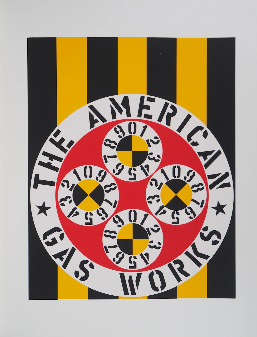 Robert INDIANA : American Dream, The American Gas Works, Sérigraphie originale