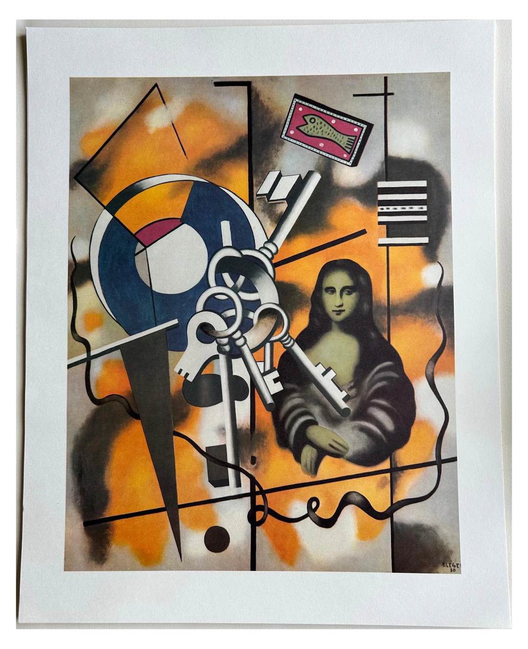Fernand LÉGER - "La Joconde aux clefs", Lithographie