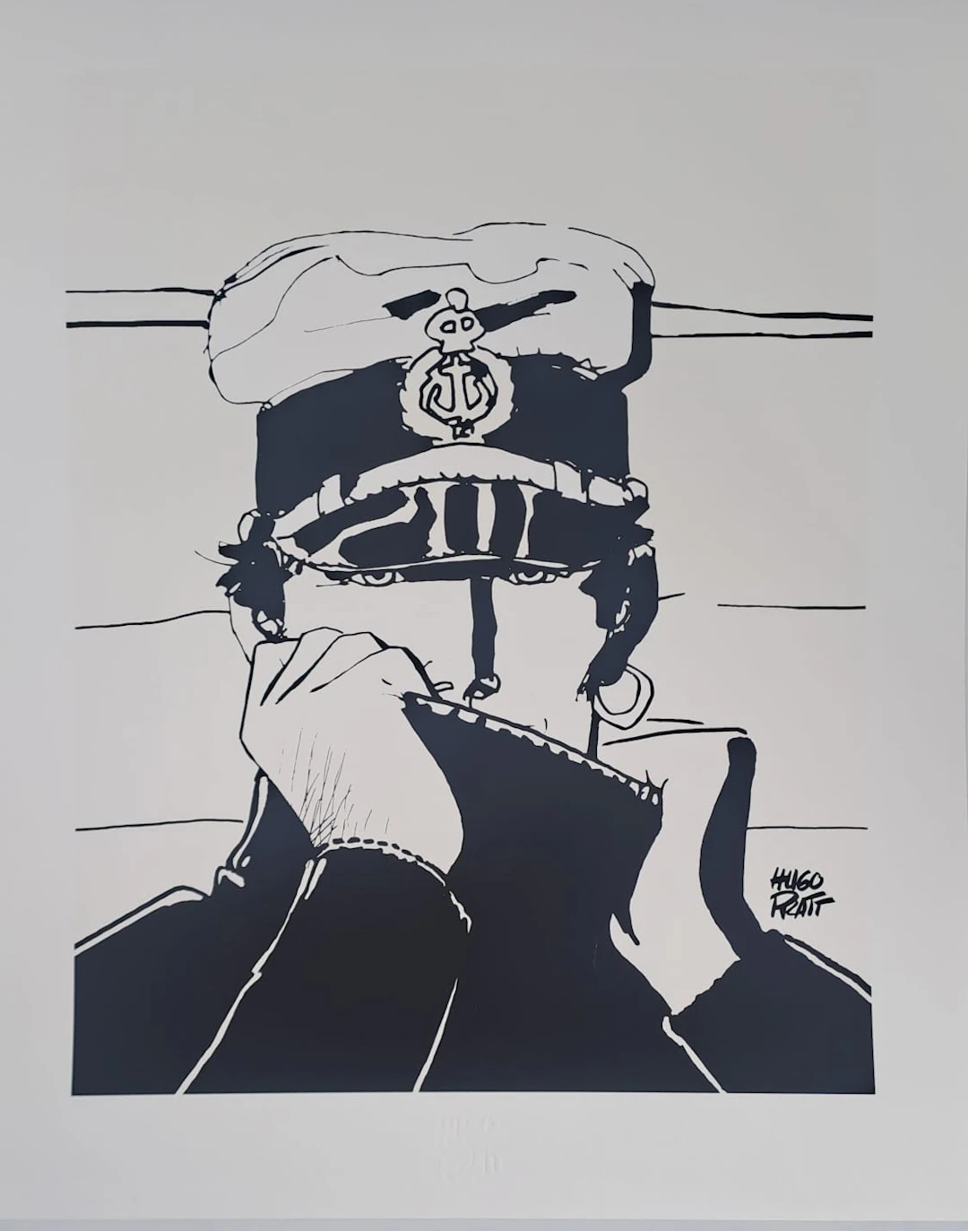 Hugo Pratt - Corto Maltese "Dior" - Estampe pigmentaire