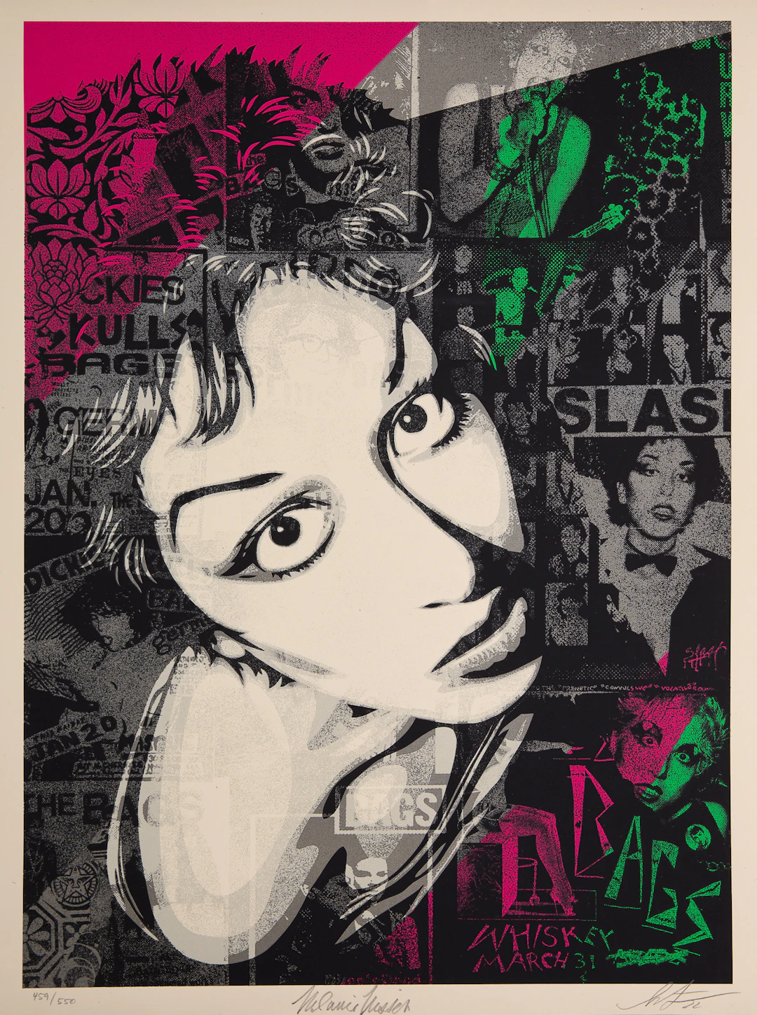 Shepard FAIREY (OBEY) : Alice Bag - Sérigraphie originale signée