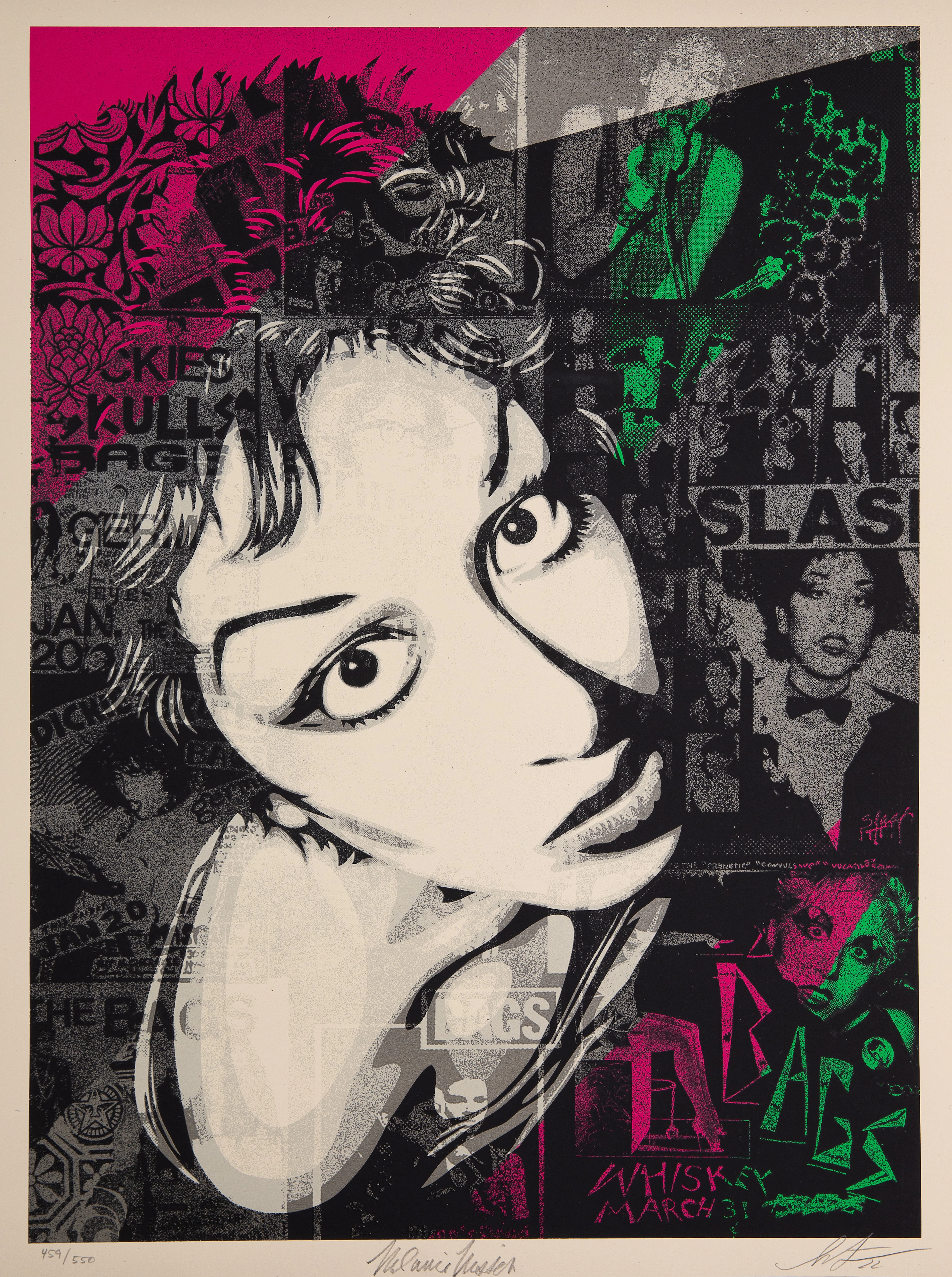 Shepard FAIREY (OBEY) : Alice Bag - Sérigraphie originale signée