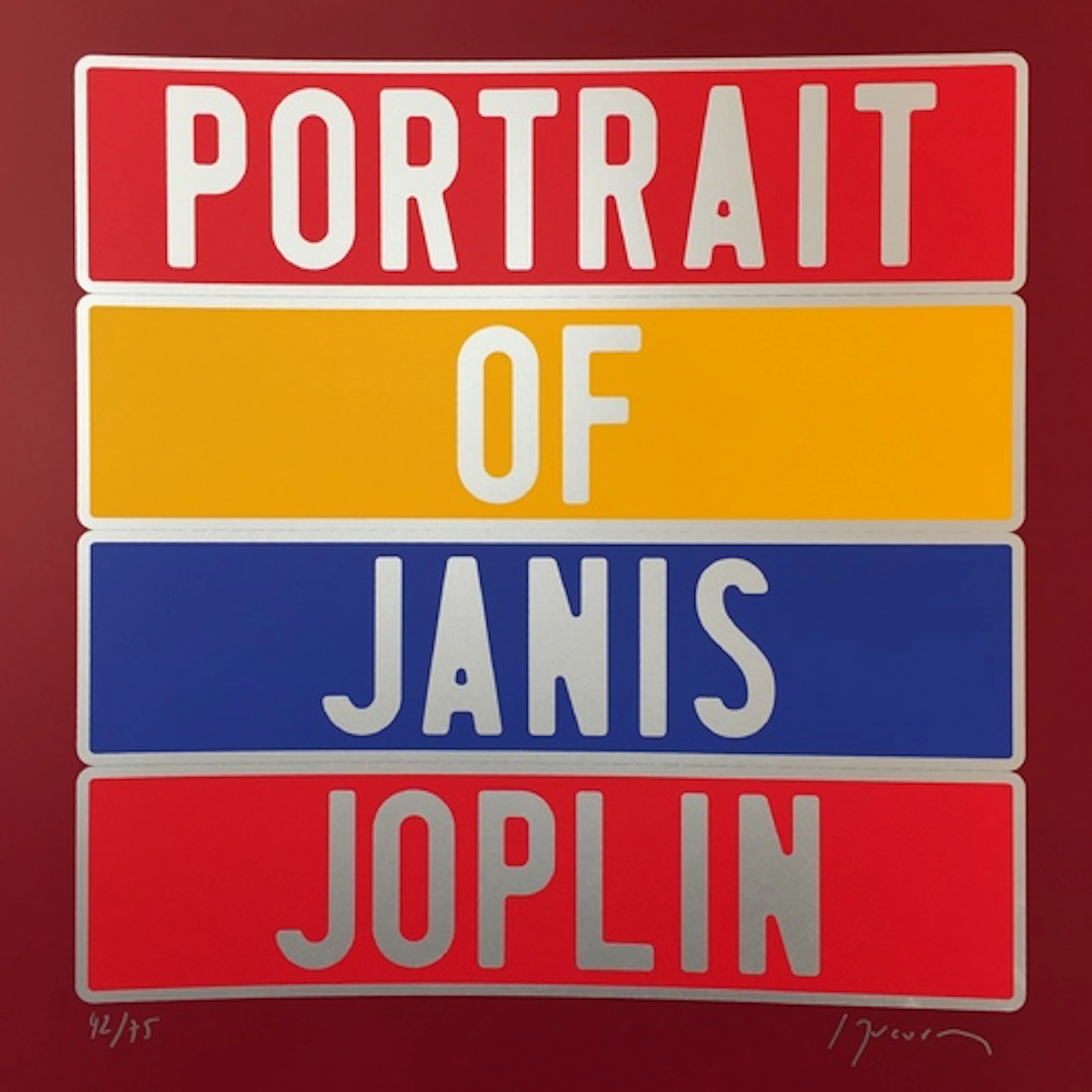 Joel DUCORROY - Janis Joplin, 2012, Sérigraphie signée
