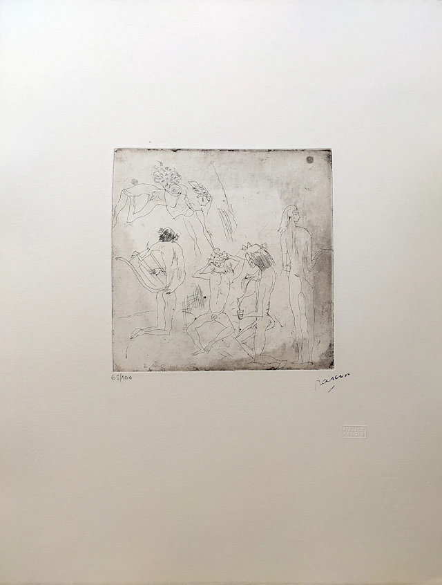 Jules PASCIN - Bacchus, 1915 - Gravure