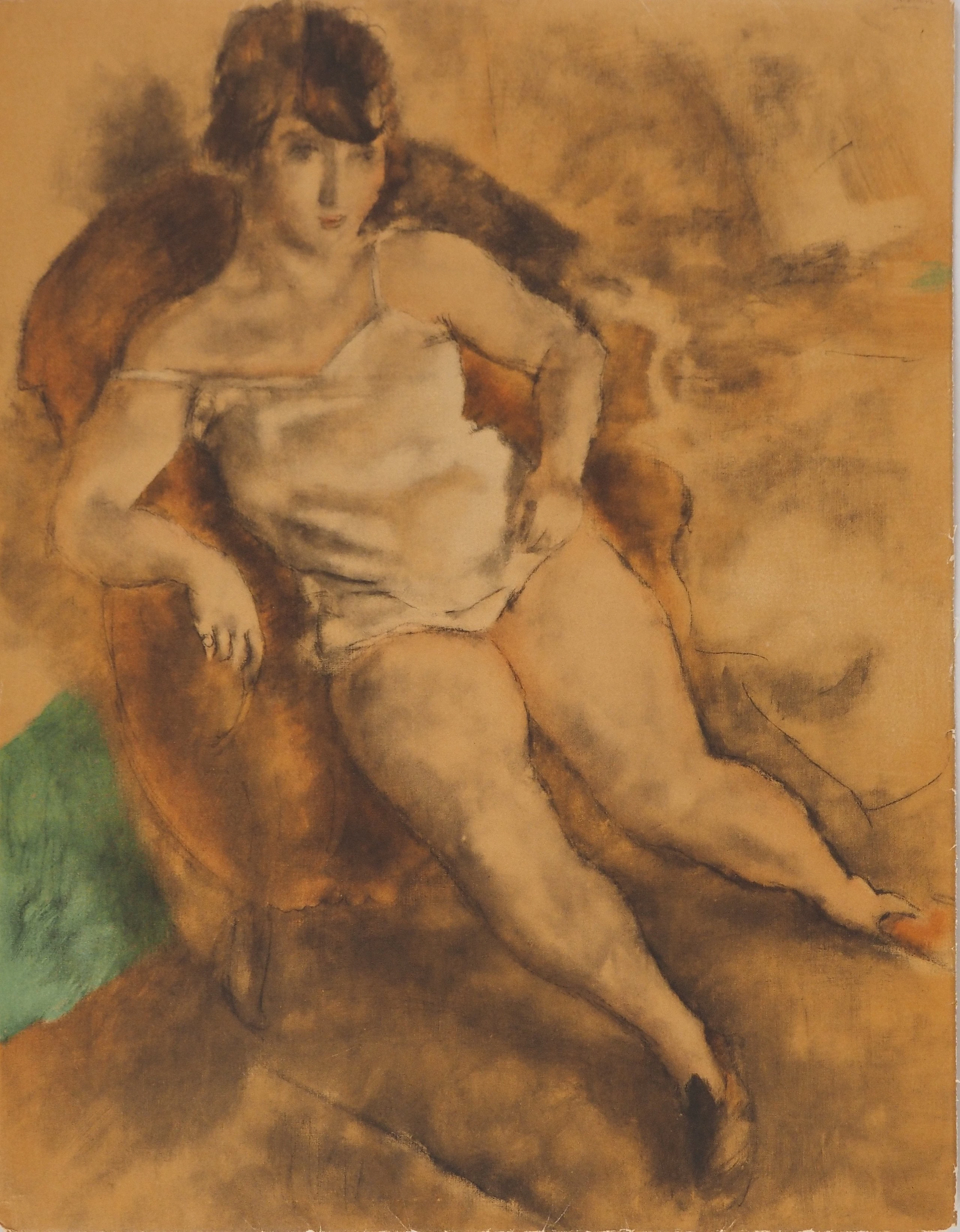 Jules PASCIN : Femme posant, Lithographie signée