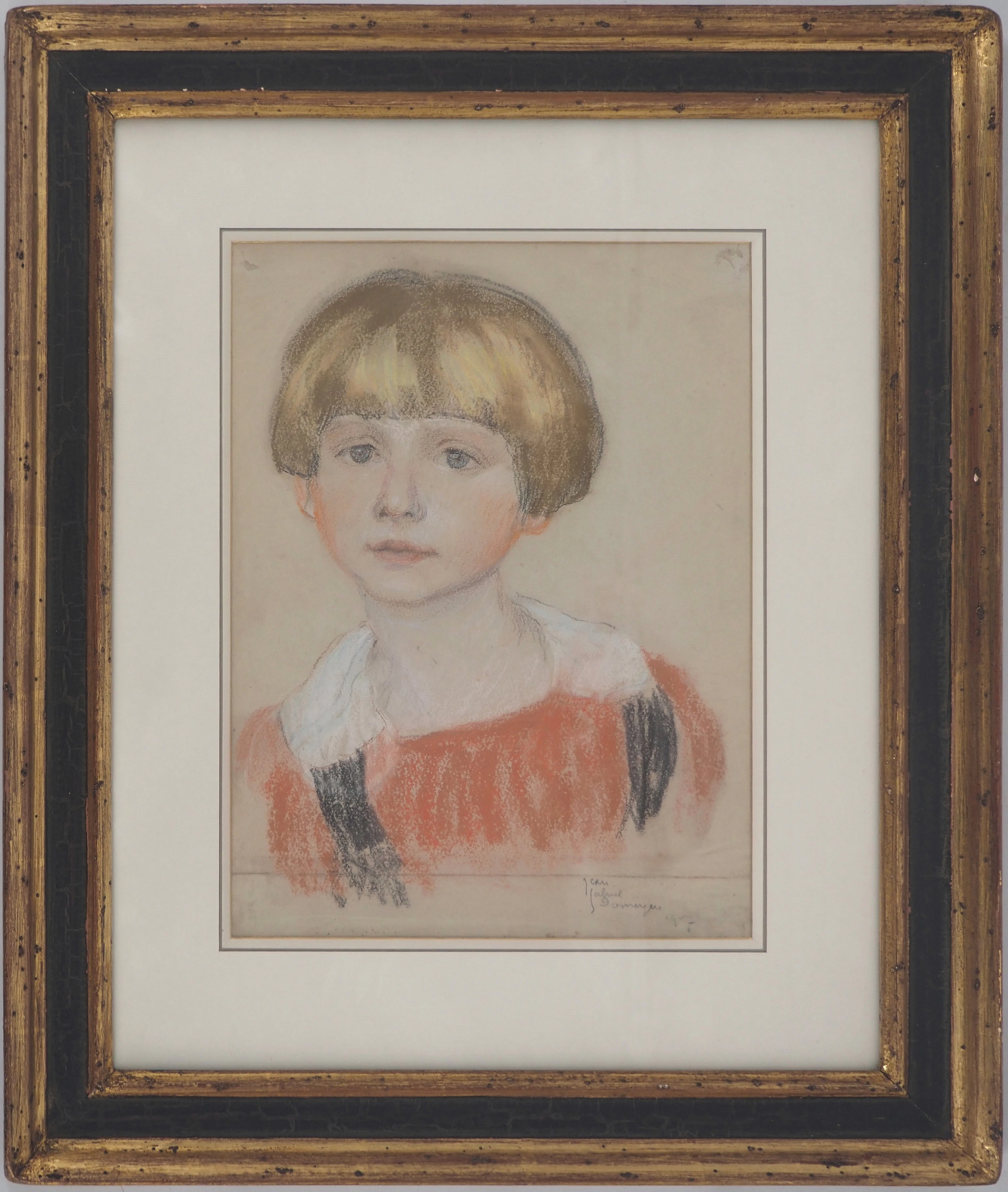 Jean-Gabriel Domergue - Jeune-fille à la coupe garçonne - Dessin original