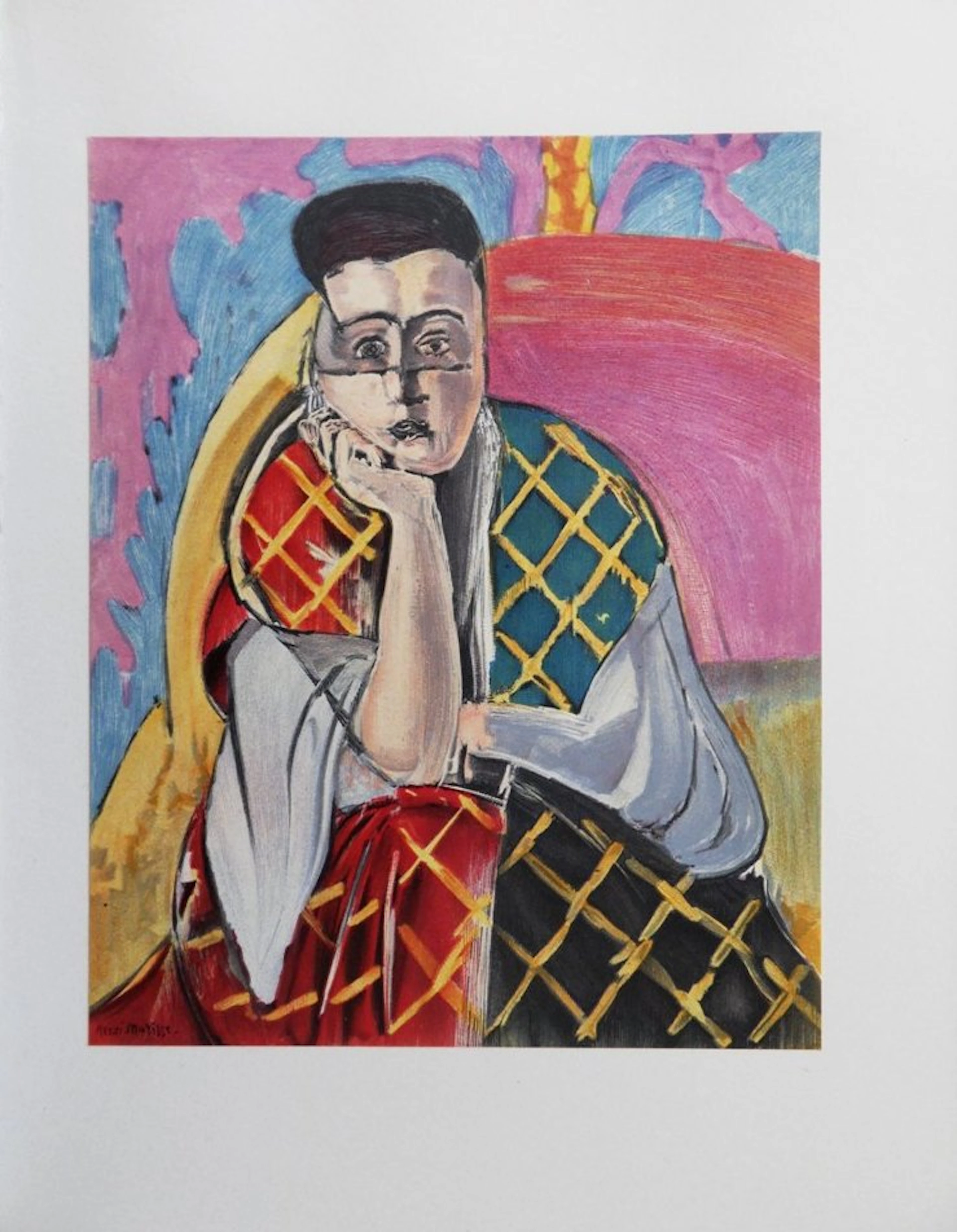 Henri MATISSE (d’après) - Femme à la voilette - Lithographie Signée